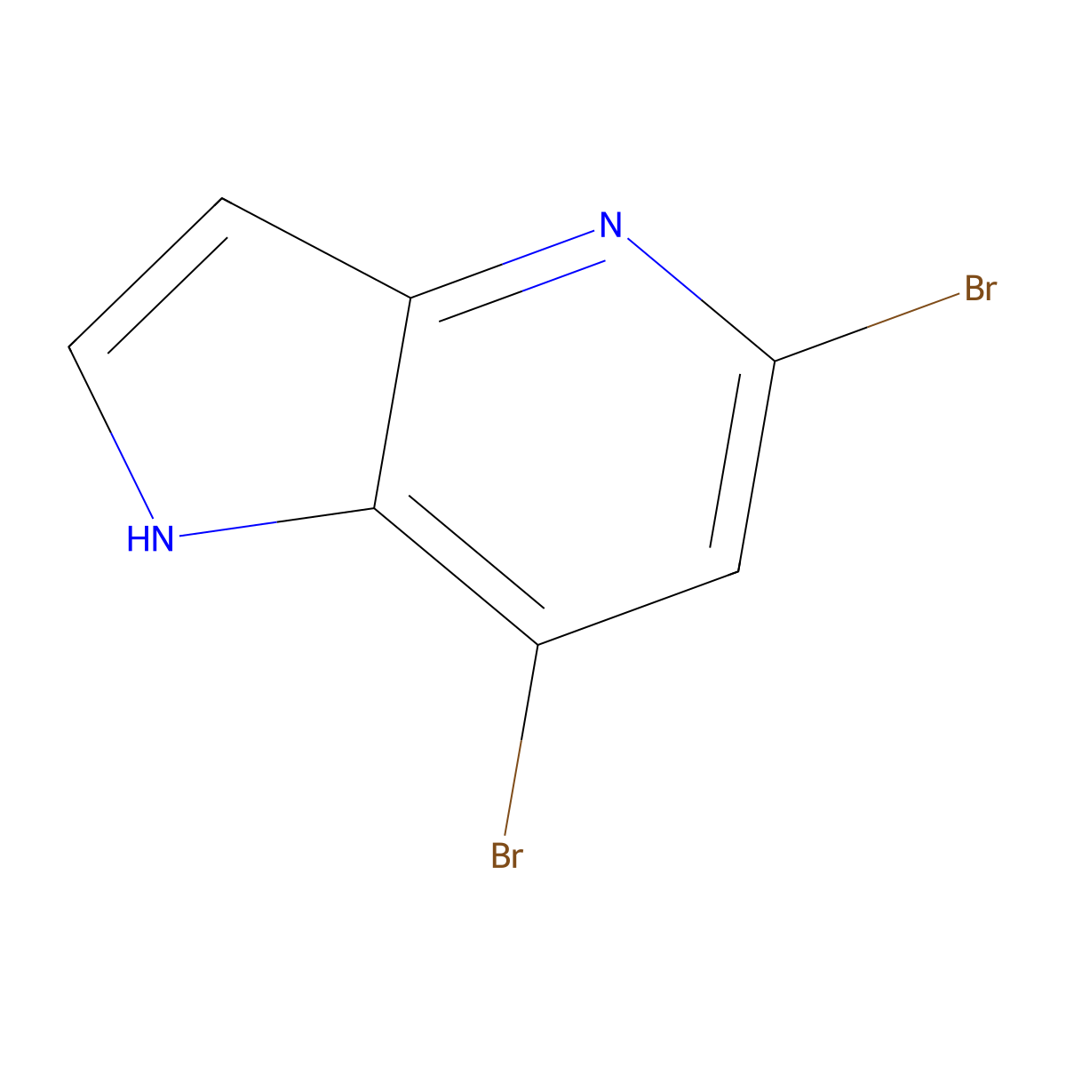 5,7-Dibromo-4-azaindole molecular structure, CAS 3055831-52-9