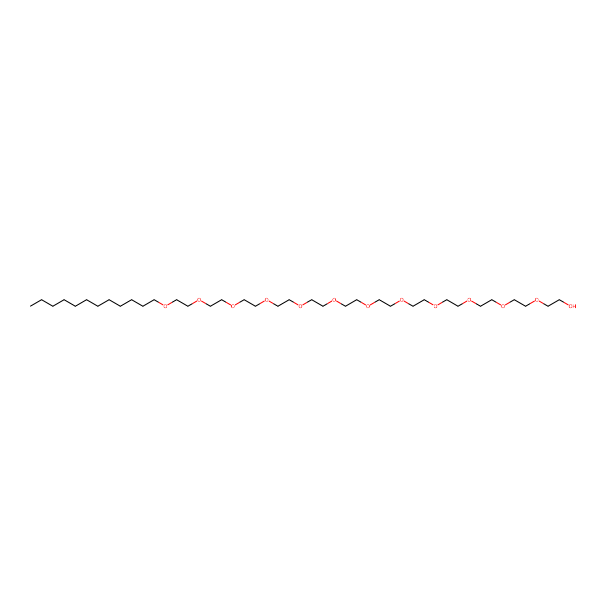 Laureth-12 molecular structure, CAS 3056-00-6