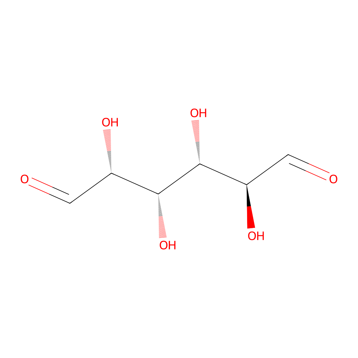 D-gluco-Hexodialdose molecular structure, CAS 3056-44-8