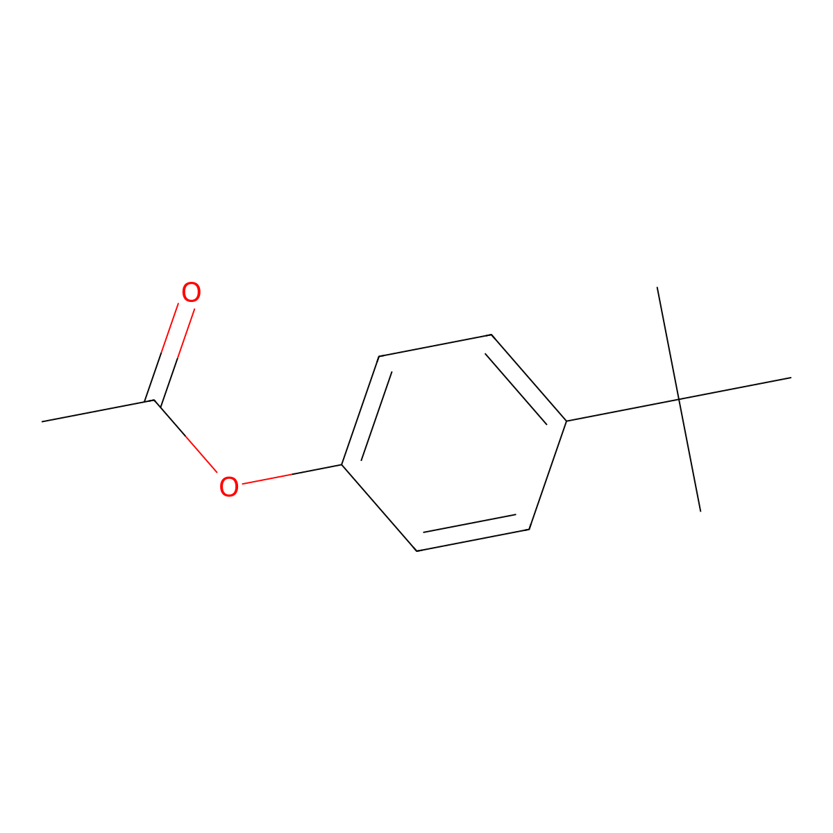Phenol, 4-(1,1-dimethylethyl)-, 1-acetate molecular structure, CAS 3056-64-2
