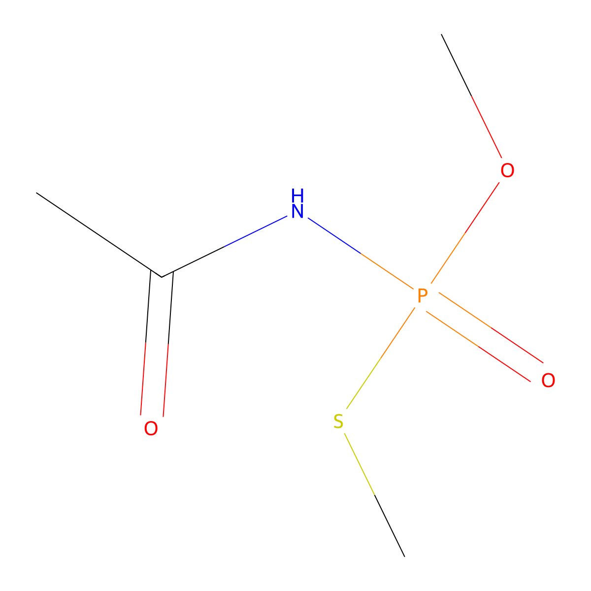 Acephate molecular structure, CAS 30560-19-1