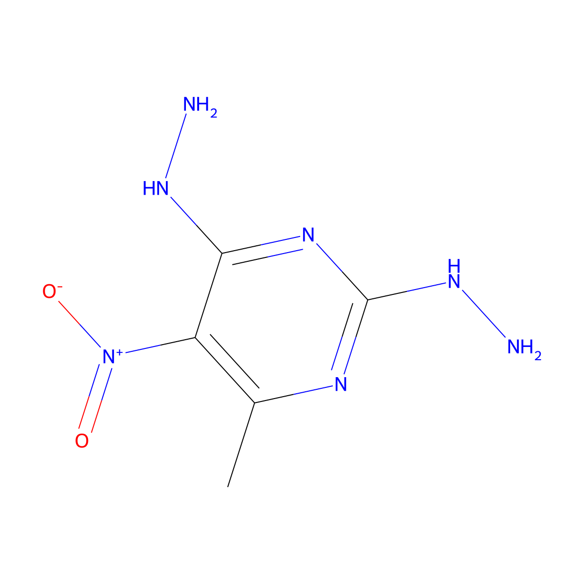 2,4-Dihydrazino-5-nitro-6-methylpyrimidine molecular structure, CAS 30561-02-5