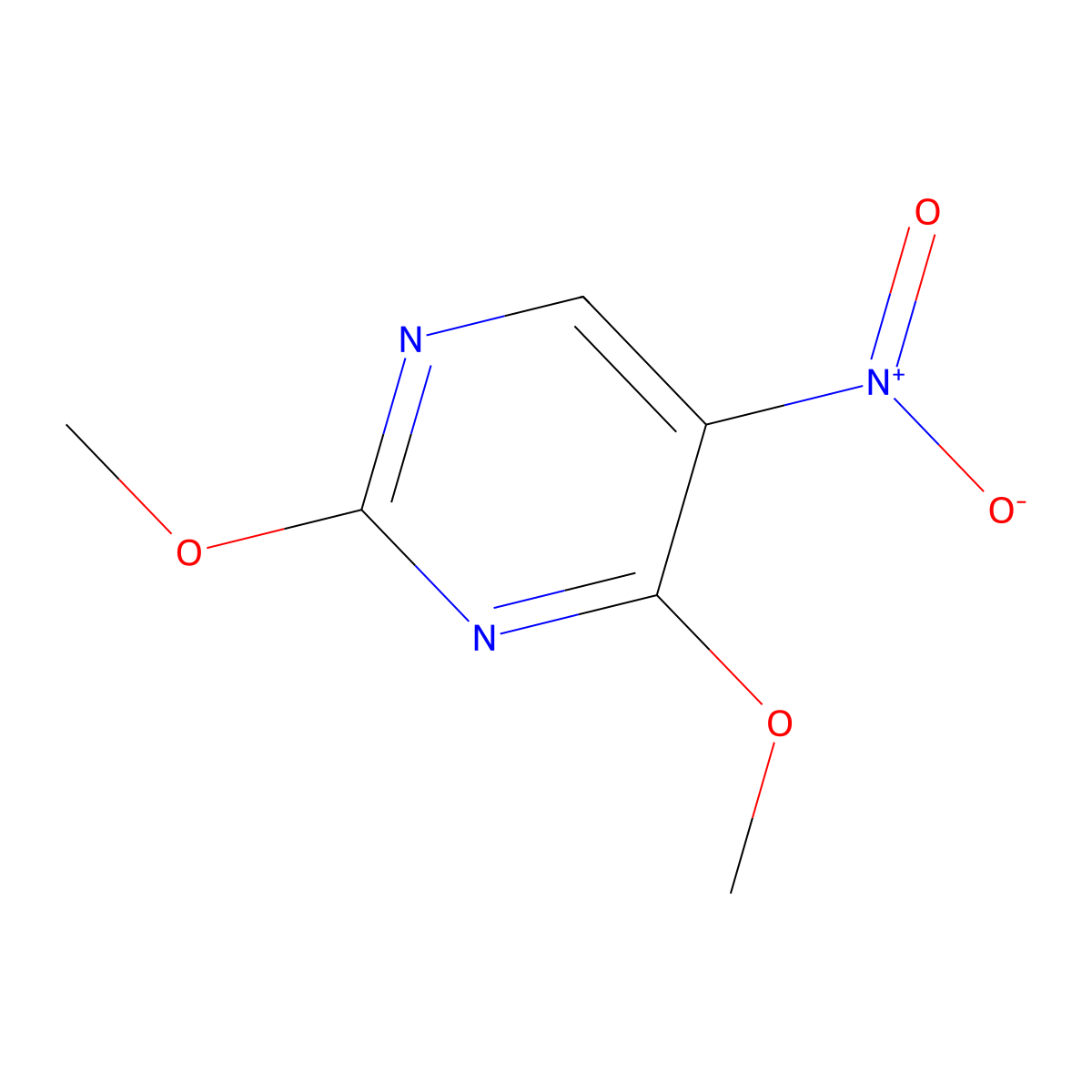 2,4-Dimethoxy-5-nitropyrimidine molecular structure, CAS 30561-07-0