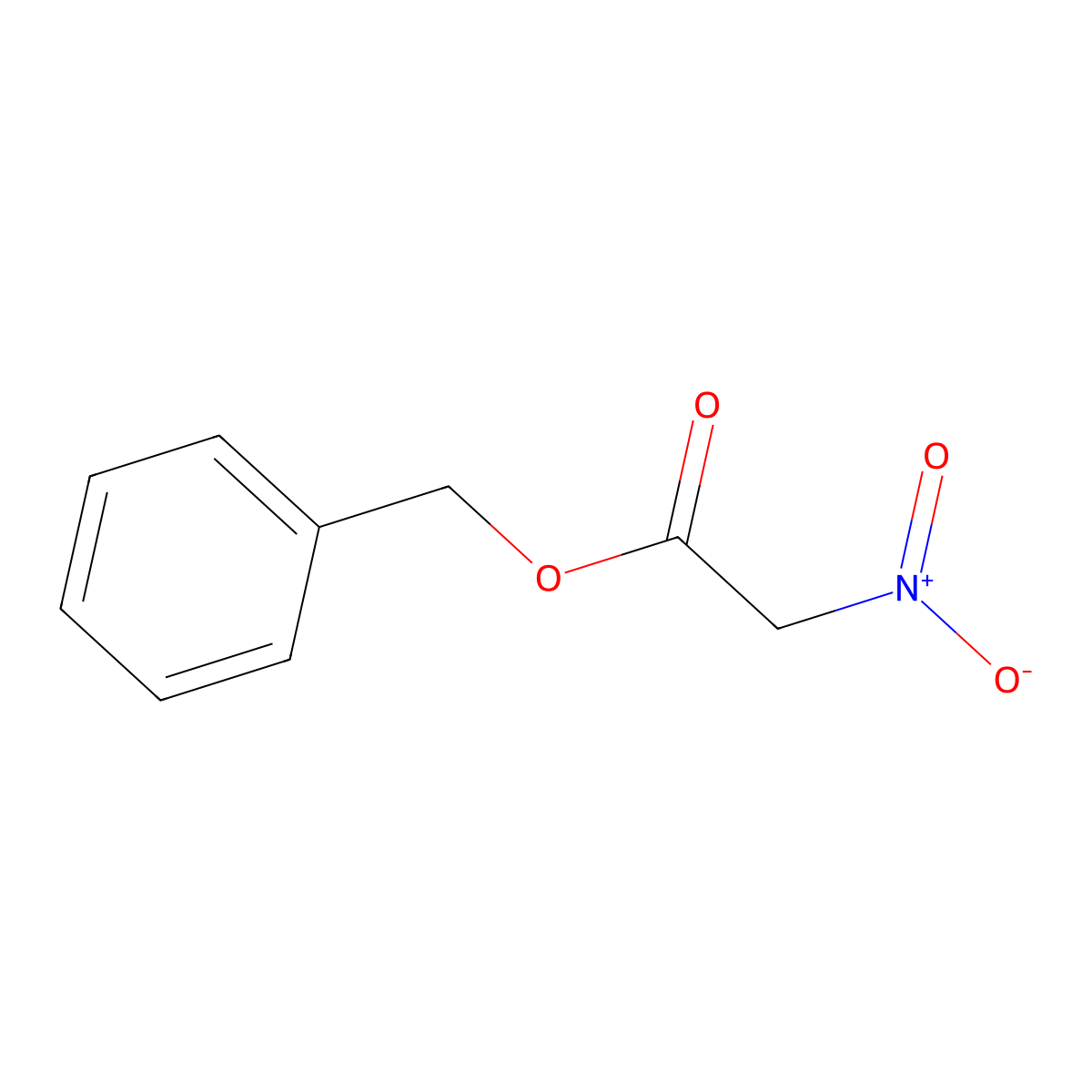 Benzyl 2-nitroacetate molecular structure, CAS 30563-27-0