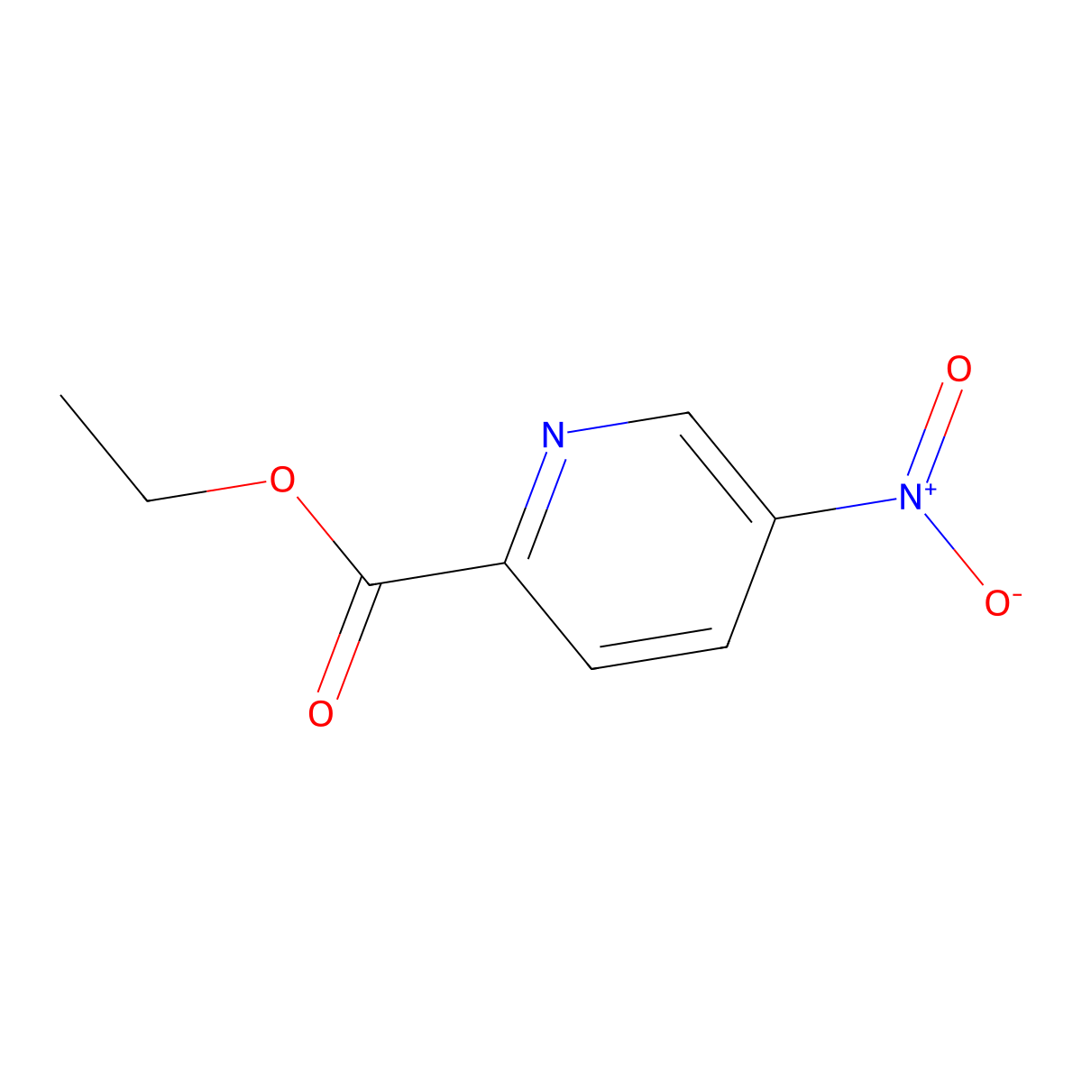 Ethyl 5-nitropicolinate molecular structure, CAS 30563-98-5