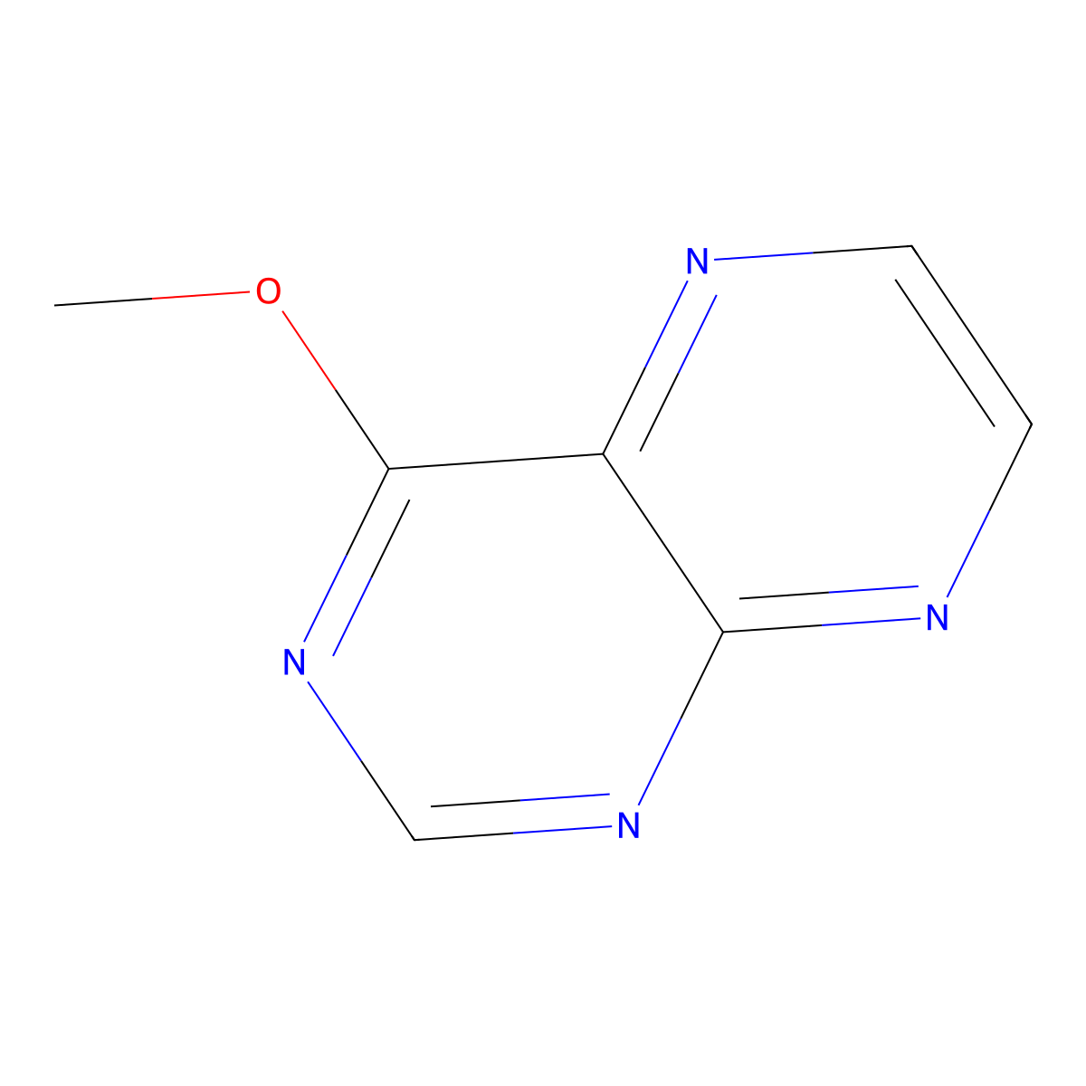 Pteridine, 4-methoxy- molecular structure, CAS 30564-38-6