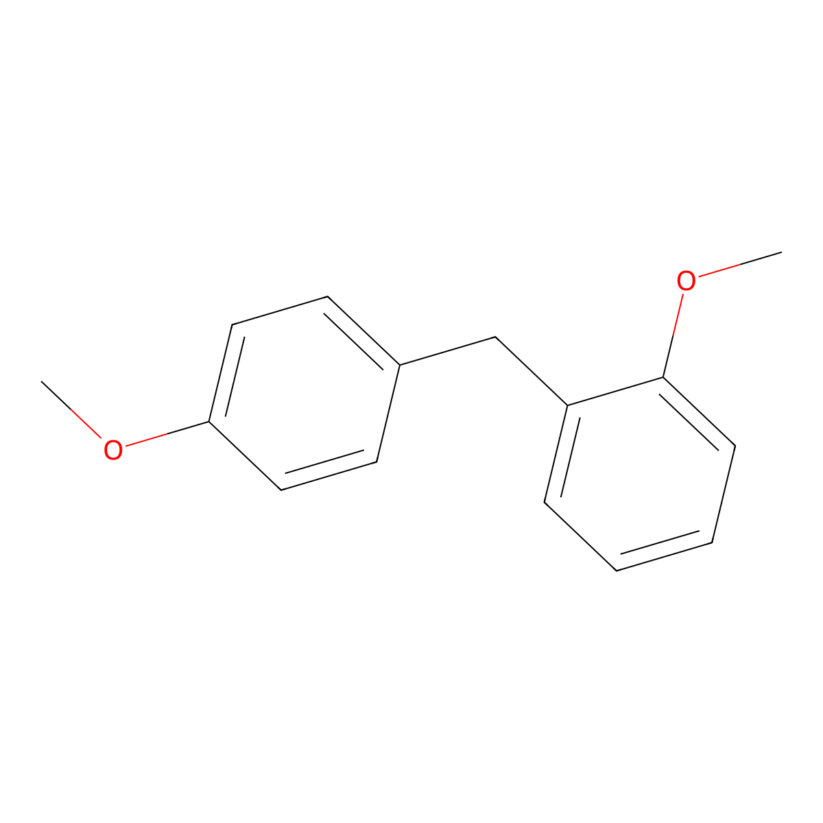1-Methoxy-2-((4-methoxyphenyl)methyl)benzene molecular structure, CAS 30567-87-4