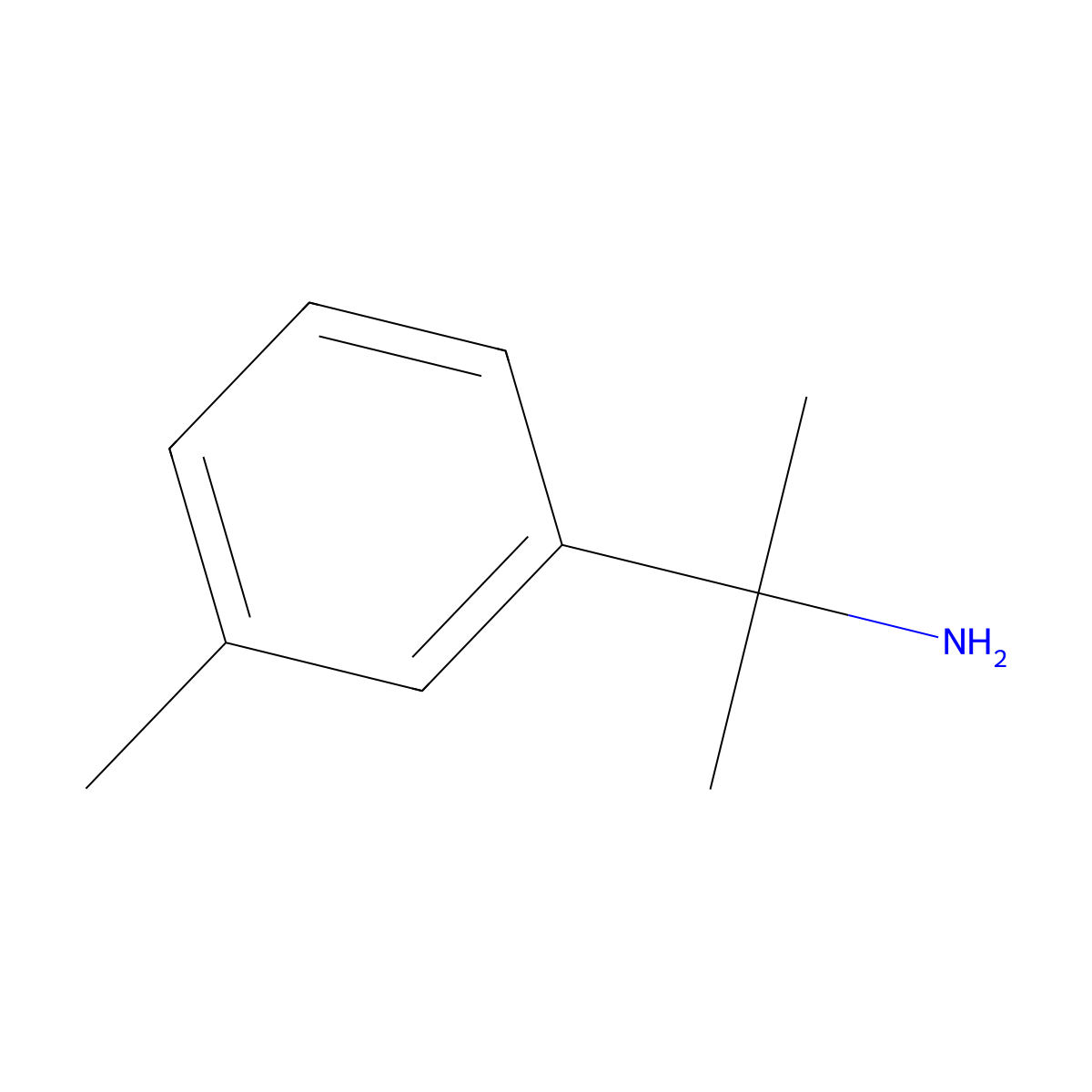 2-(3-Methylphenyl)propan-2-amine molecular structure, CAS 30568-40-2