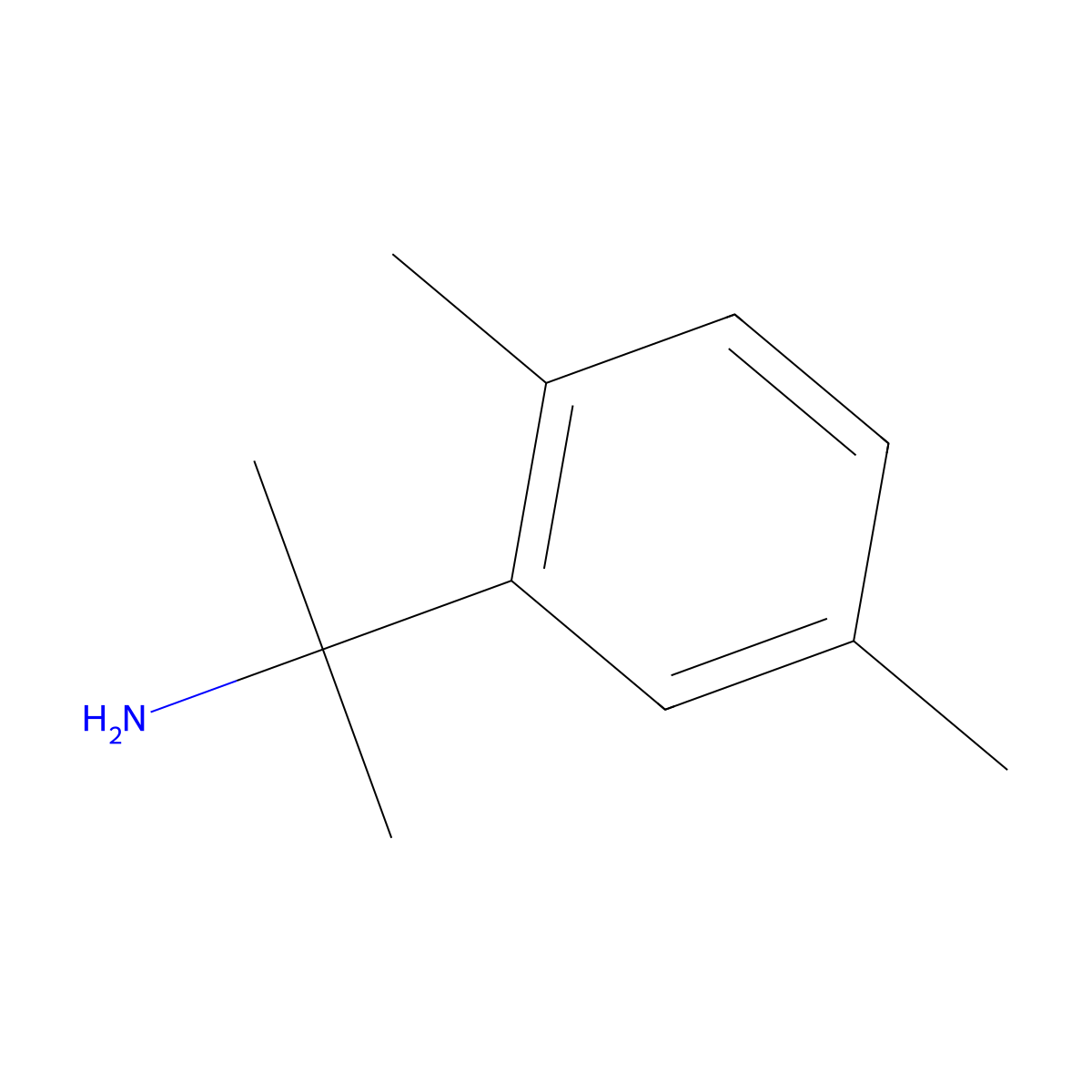 2-(2,5-Dimethylphenyl)propan-2-amine molecular structure, CAS 30568-42-4