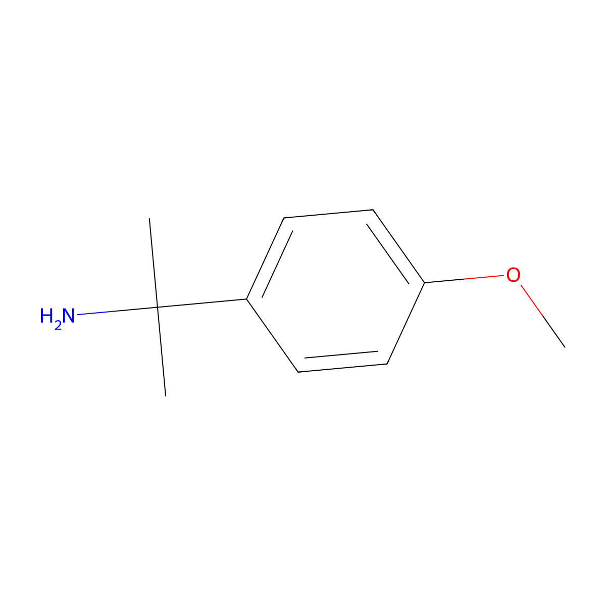2-(4-Methoxyphenyl)propan-2-amine molecular structure, CAS 30568-44-6