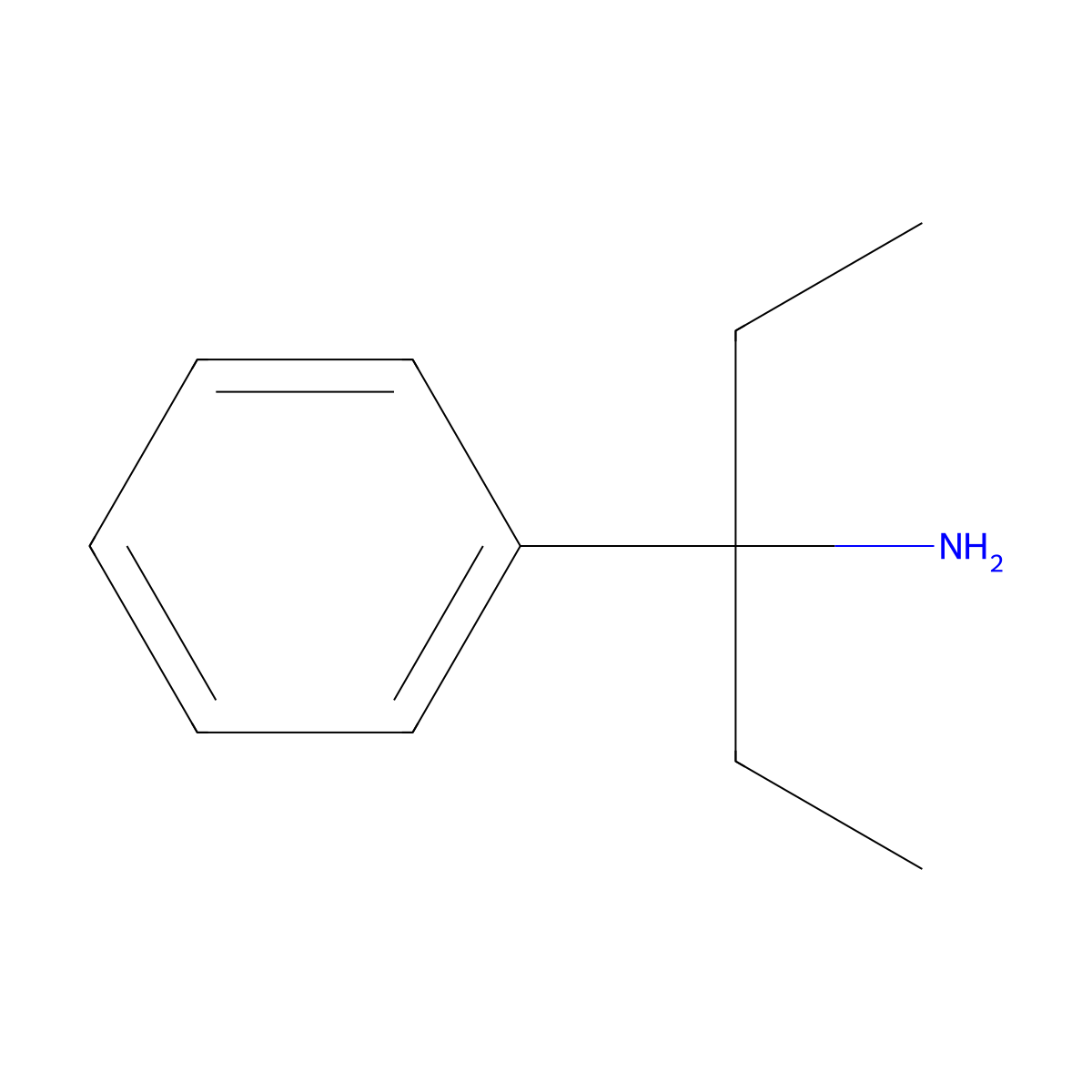 3-Phenylpentan-3-amine molecular structure, CAS 30568-46-8