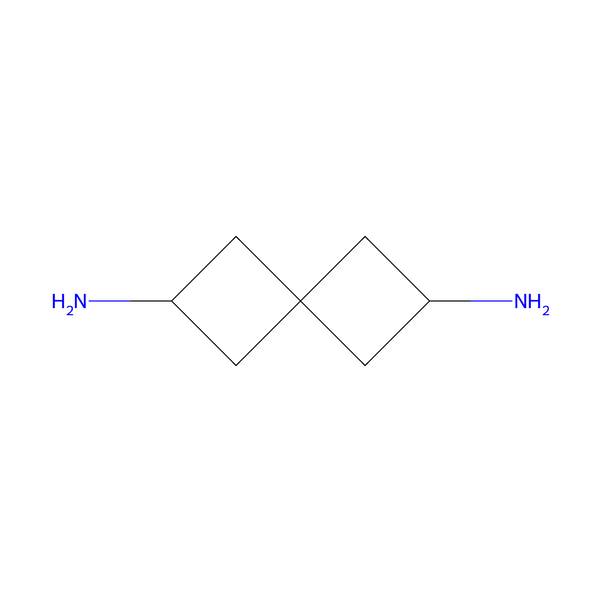 Spiro[3.3]heptane-2,6-diamine molecular structure, CAS 3057-92-9