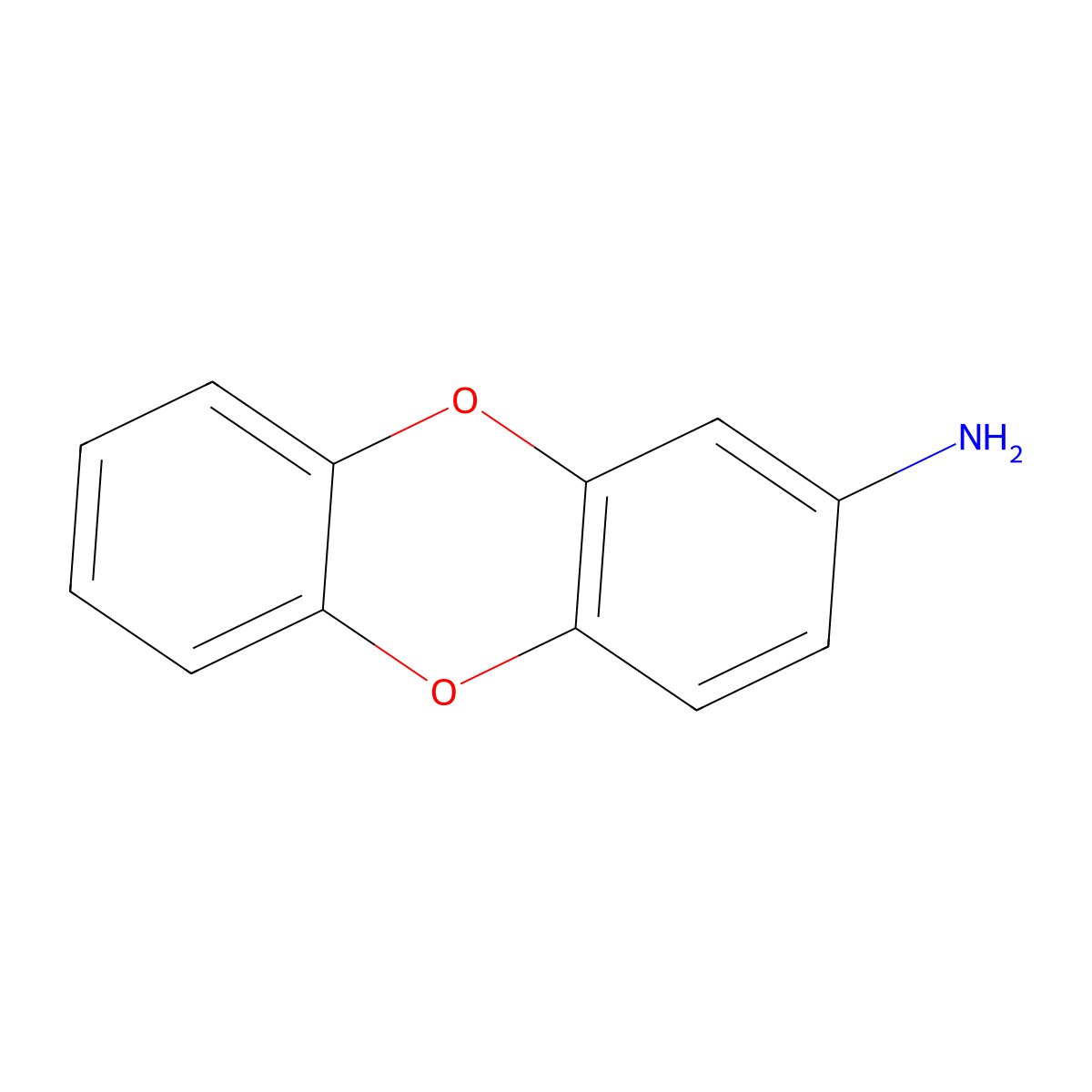 Dibenzo[b,e][1,4]dioxin-2-amine molecular structure, CAS 30578-70-2