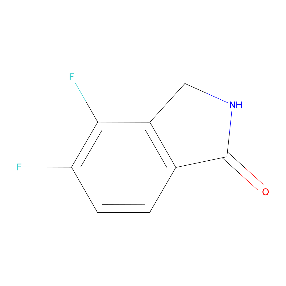 4,5-Difluoroisoindolin-1-one molecular structure, CAS 3057971-23-7