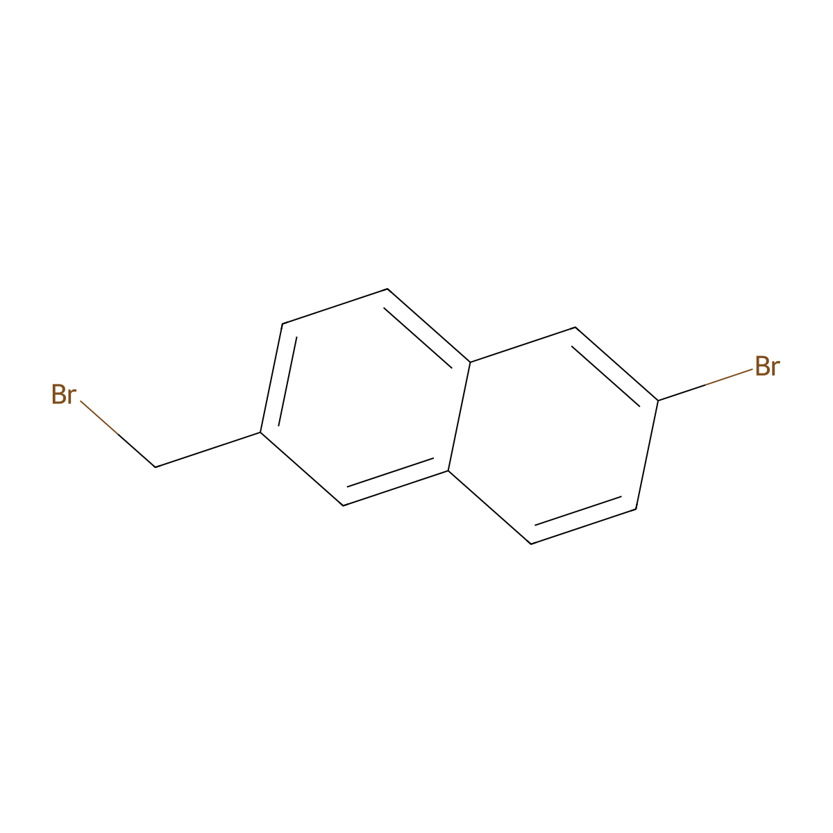 2-Bromo-6-(bromomethyl)naphthalene molecular structure, CAS 305798-02-1