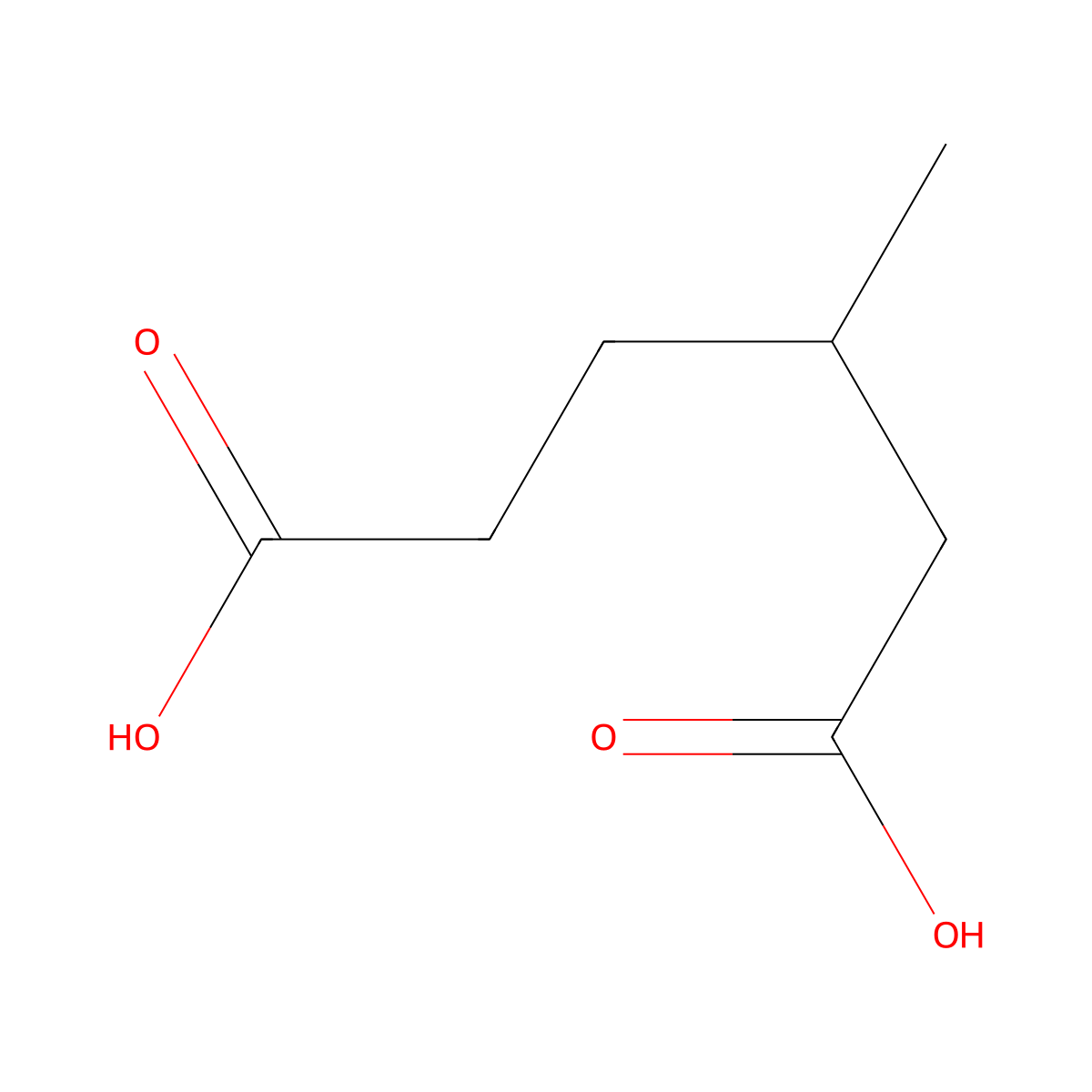 (+-)-3-Methyladipic acid molecular structure, CAS 3058-01-3