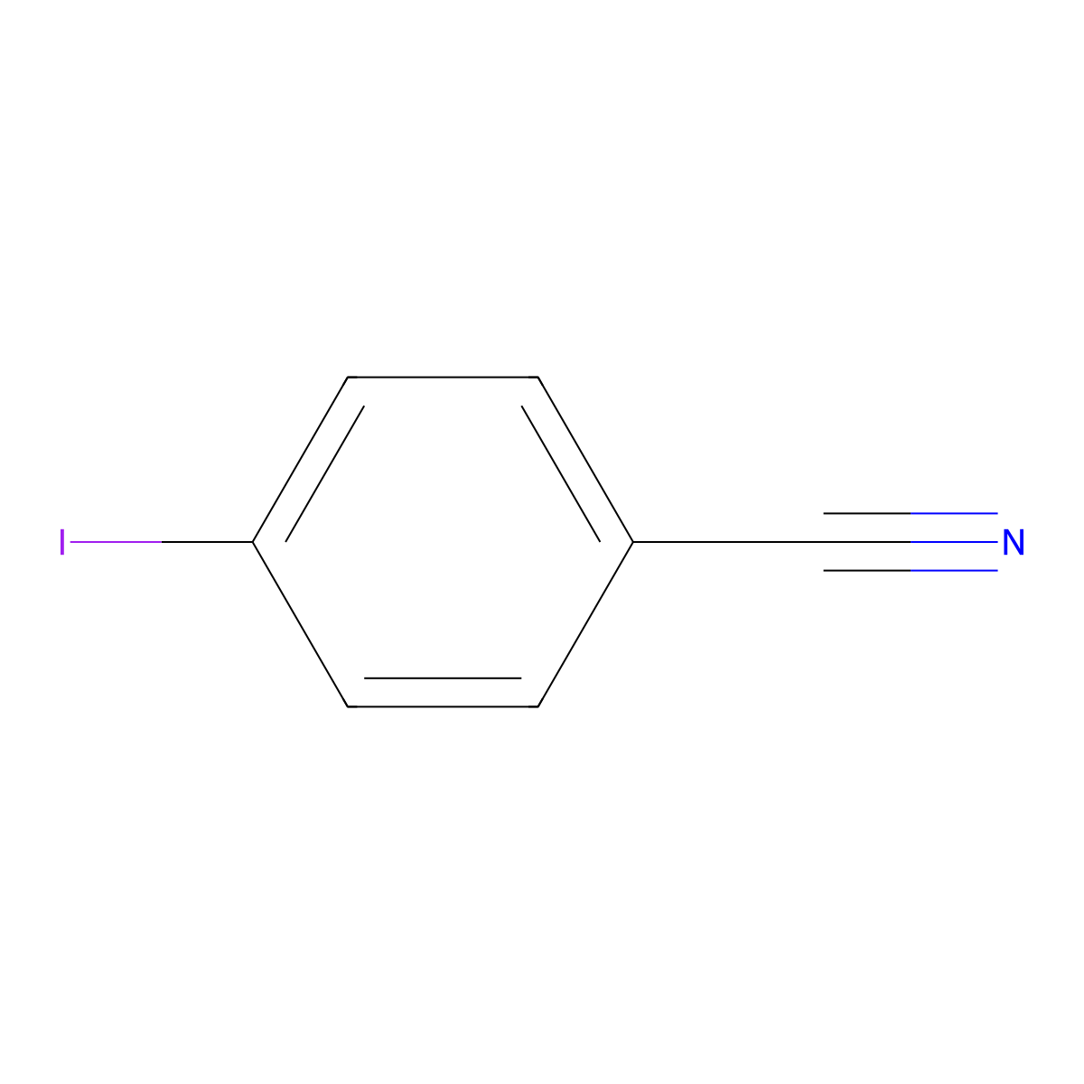 4-Iodobenzonitrile molecular structure, CAS 3058-39-7