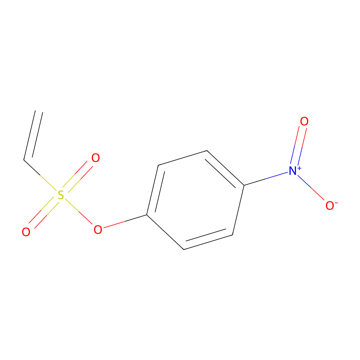 4-Nitrophenyl ethenesulfonate molecular structure, CAS 3058-53-5
