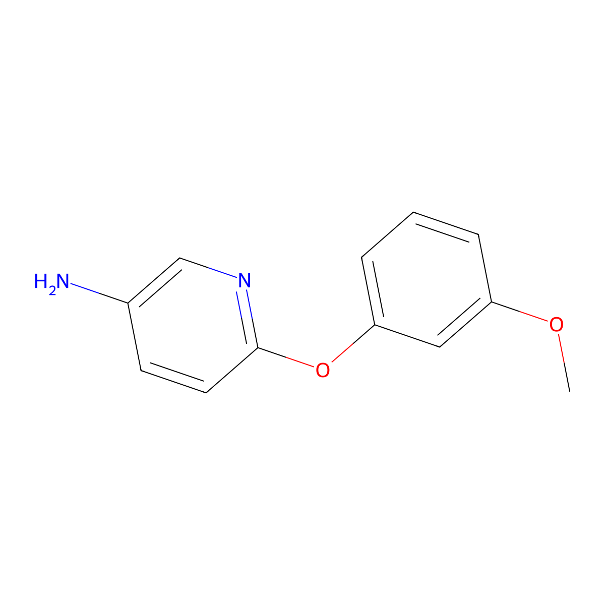 6-(3-Methoxyphenoxy)pyridin-3-amine molecular structure, CAS 305801-13-2