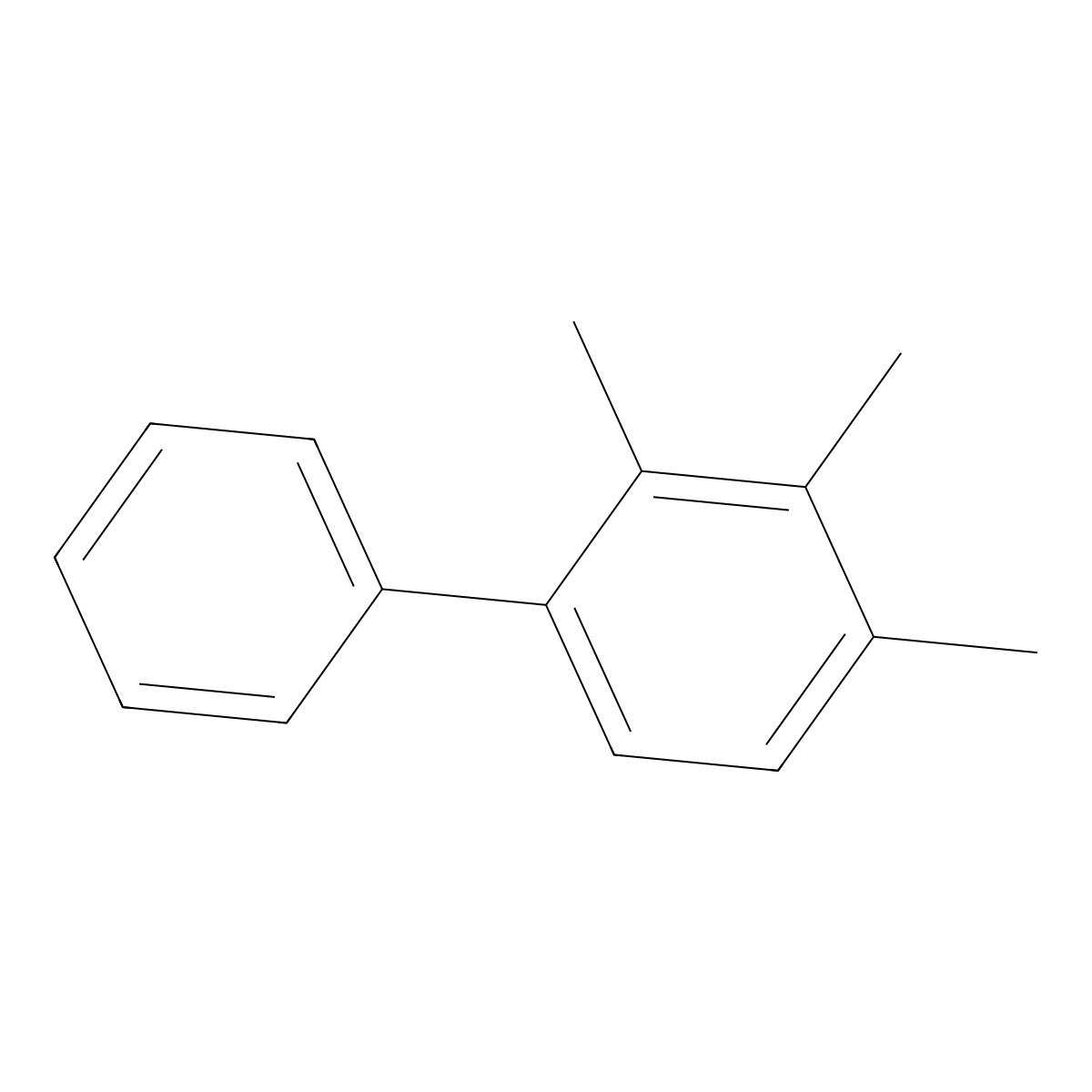 2,3,4-Trimethyl-1,1'-biphenyl molecular structure, CAS 30581-97-6
