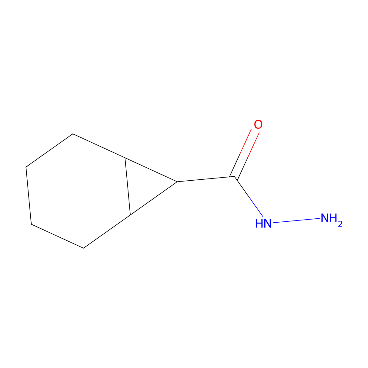 Bicyclo[4.1.0]heptane-7-carbohydrazide molecular structure, CAS 305835-57-8