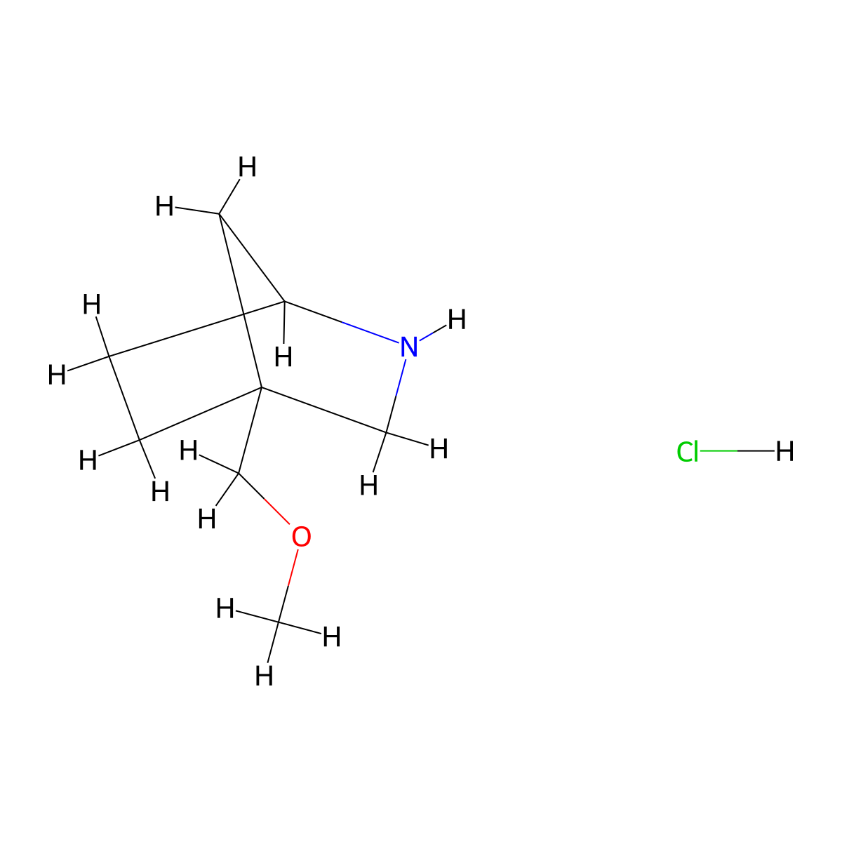 4-(Methoxymethyl)-2-azabicyclo[2.2.1]heptane hydrochloride molecular structure, CAS 3058442-64-8