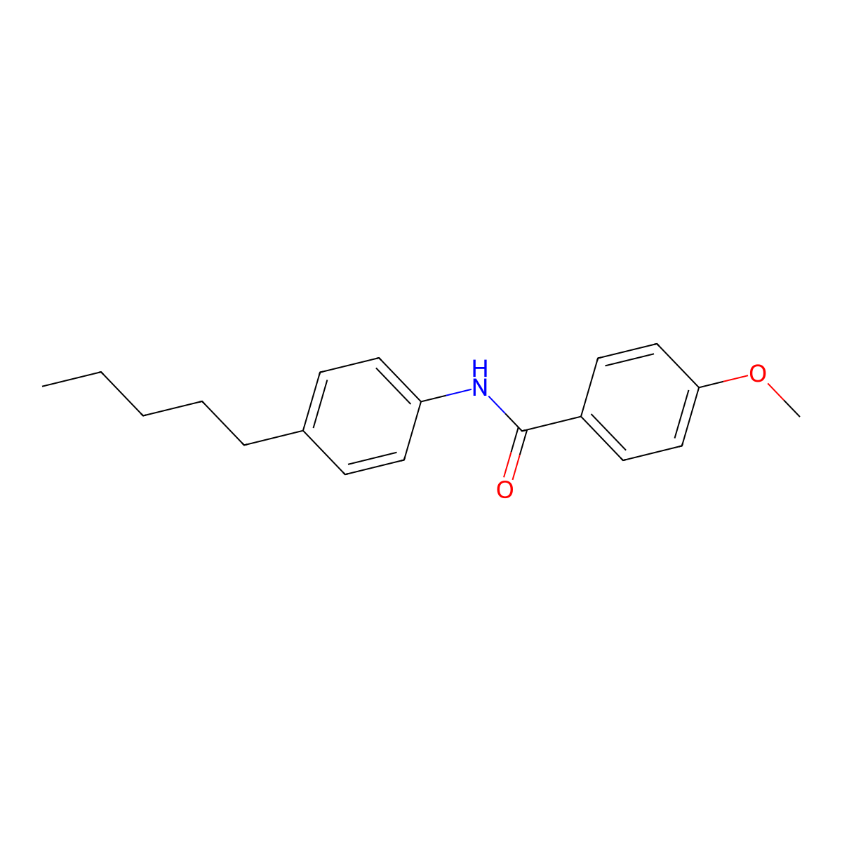4-methoxy-N-(4-pentylphenyl)benzamide molecular structure, CAS 305848-81-1
