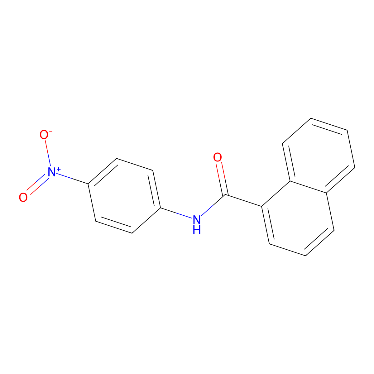 N-(4-nitrophenyl)naphthalene-1-carboxamide molecular structure, CAS 305849-03-0
