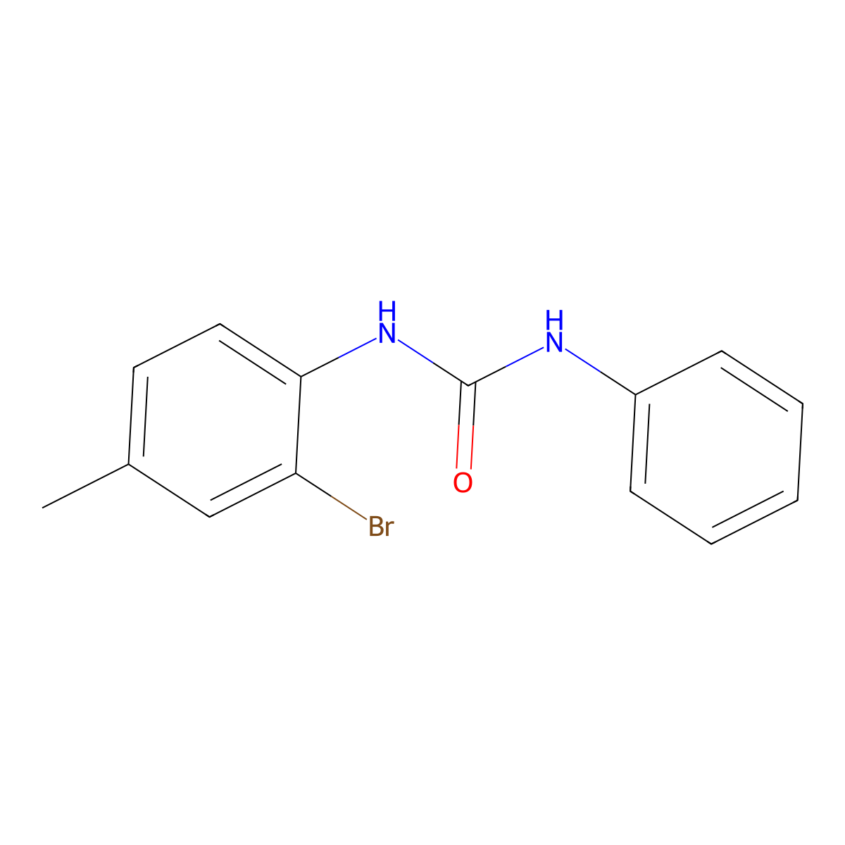 3-(2-Bromo-4-methylphenyl)-1-phenylurea molecular structure, CAS 305849-10-9