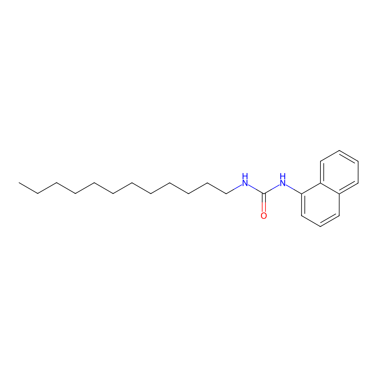 3-Dodecyl-1-(naphthalen-1-yl)urea molecular structure, CAS 305849-22-3