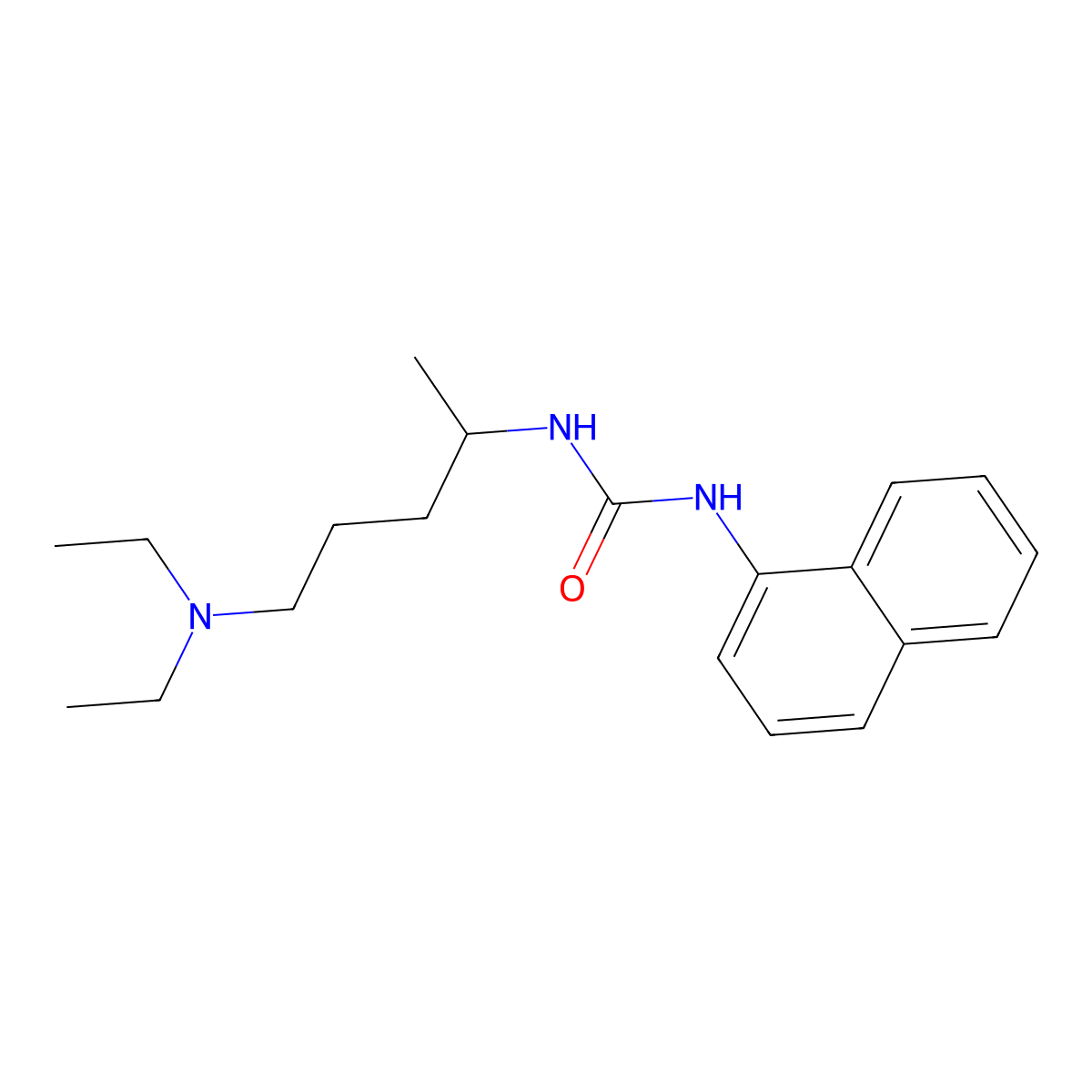 3-[5-(Diethylamino)pentan-2-YL]-1-(naphthalen-1-YL)urea molecular structure, CAS 305849-24-5