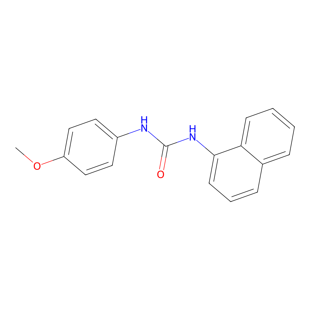 1-(4-Methoxyphenyl)-3-(naphthalen-1-yl)urea molecular structure, CAS 305849-25-6
