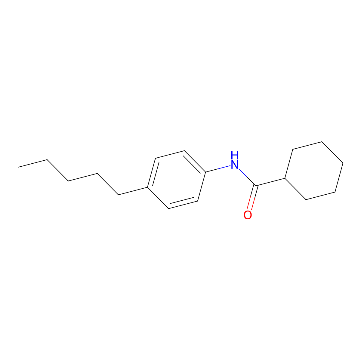 N-(4-pentylphenyl)cyclohexanecarboxamide molecular structure, CAS 305849-43-8