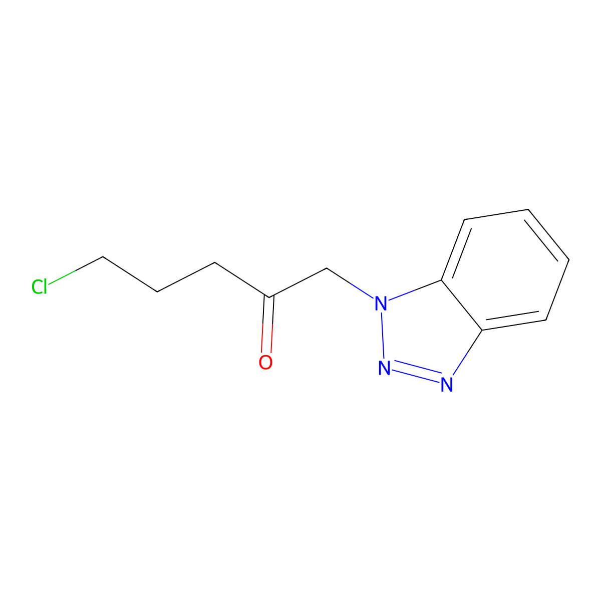 1-(1H-1,2,3-Benzotriazol-1-yl)-5-chloropentan-2-one molecular structure, CAS 305851-08-5
