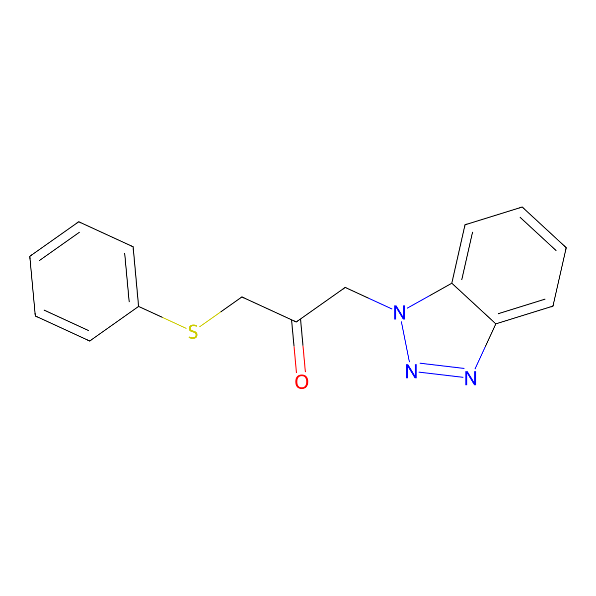 1-(1H-1,2,3-Benzotriazol-1-yl)-3-(phenylsulfanyl)propan-2-one molecular structure, CAS 305851-12-1