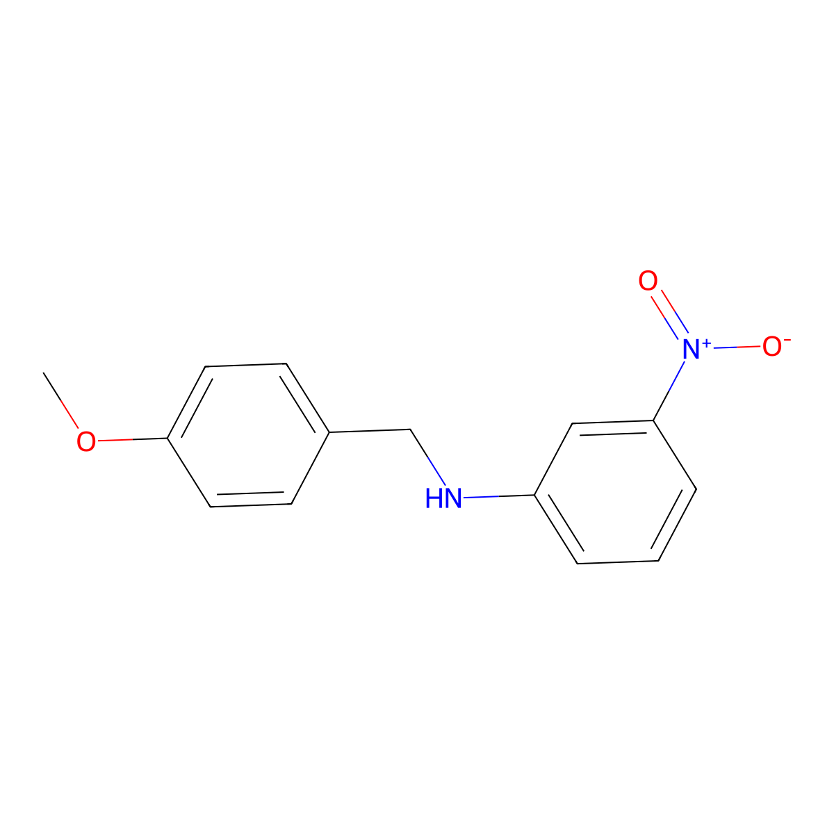 N-(4-Methoxybenzyl)-3-nitroaniline molecular structure, CAS 305851-22-3
