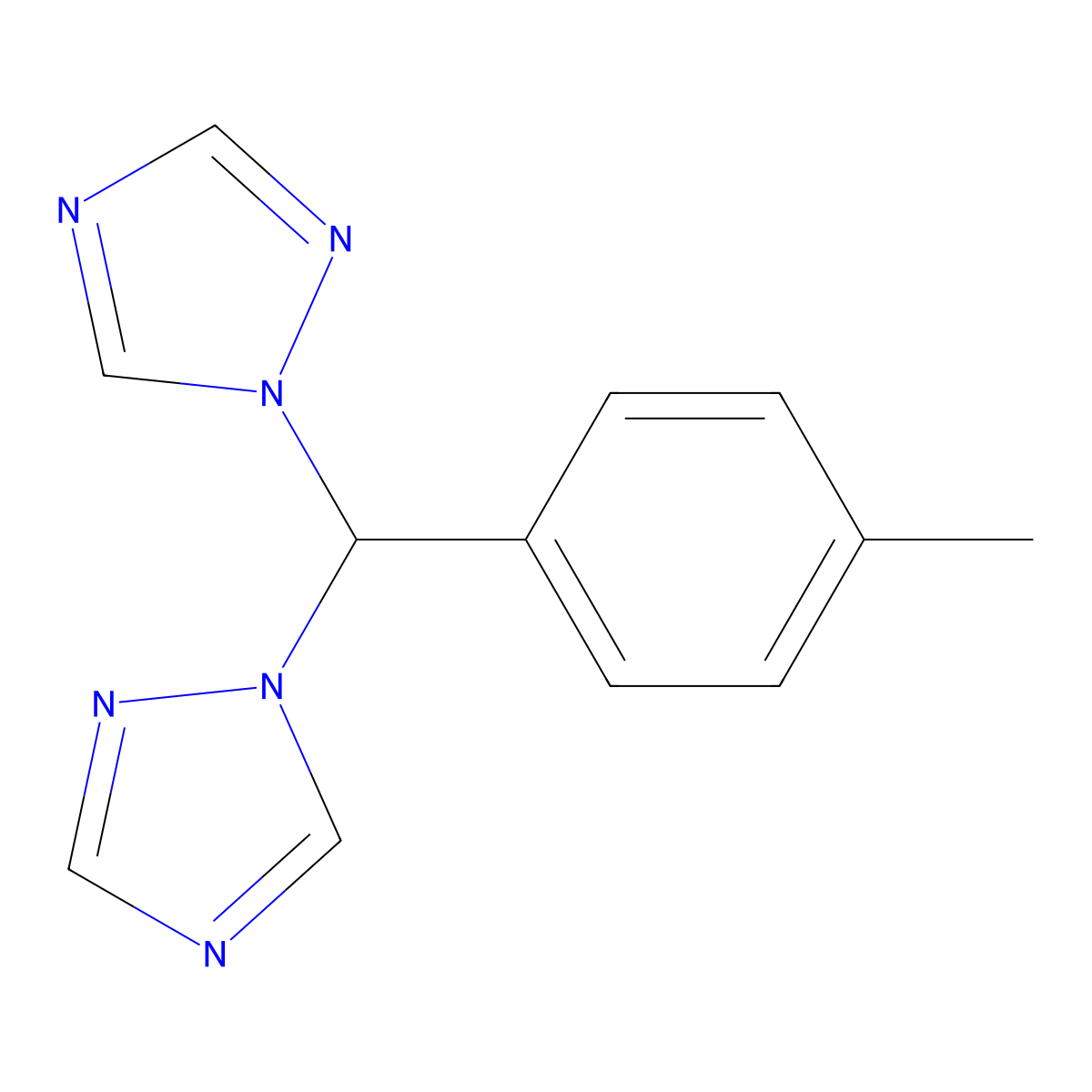 1-[(4-Methylphenyl)(1H-1,2,4-triazol-1-yl)methyl]-1H-1,2,4-triazole molecular structure, CAS 305851-35-8