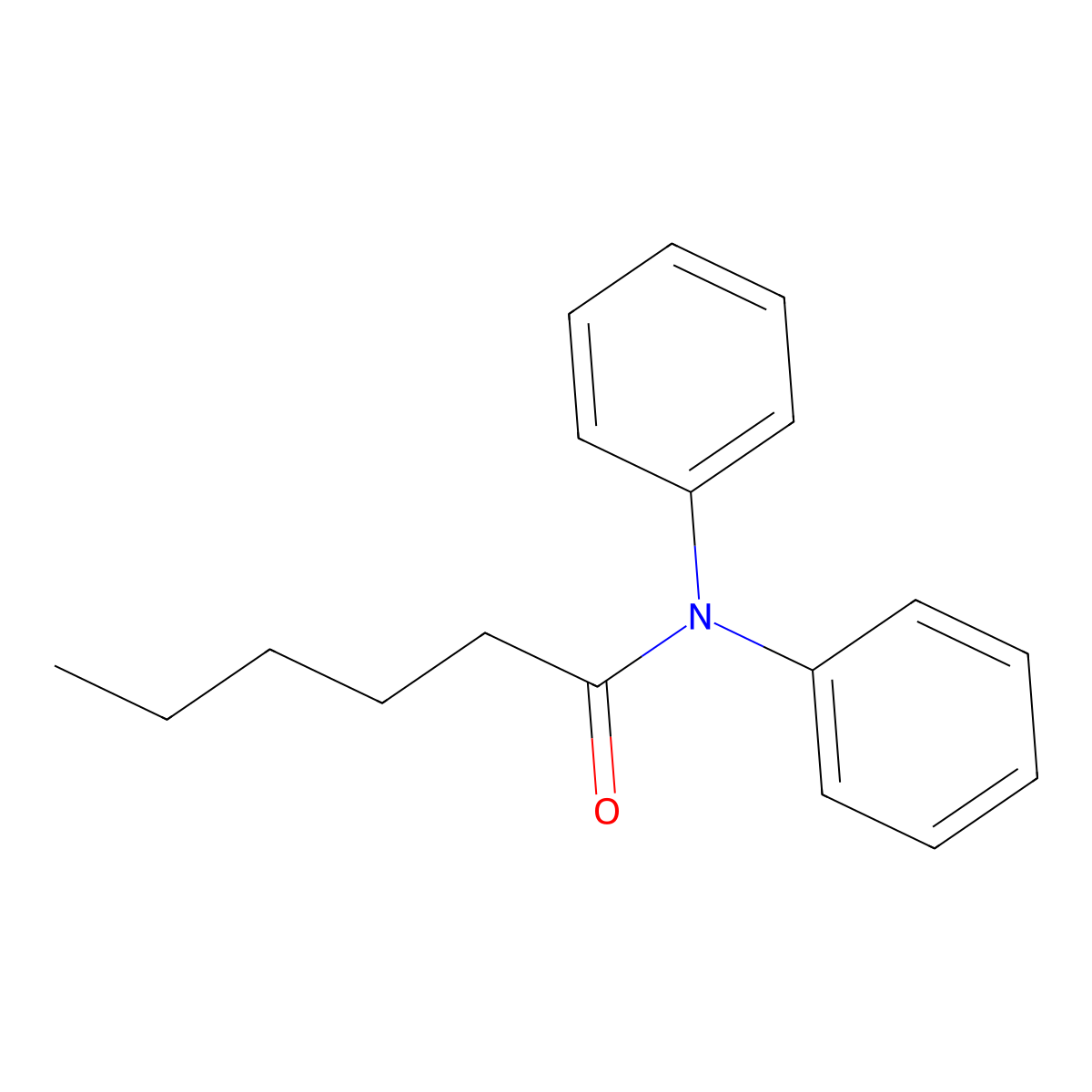 N,N-diphenylhexanamide molecular structure, CAS 305851-39-2