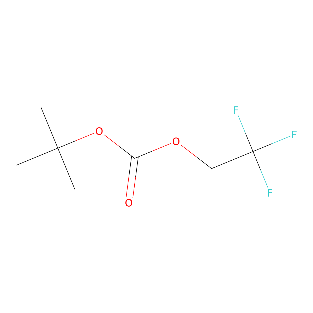 Tert-butyl 2,2,2-trifluoroethyl carbonate molecular structure, CAS 305856-36-4