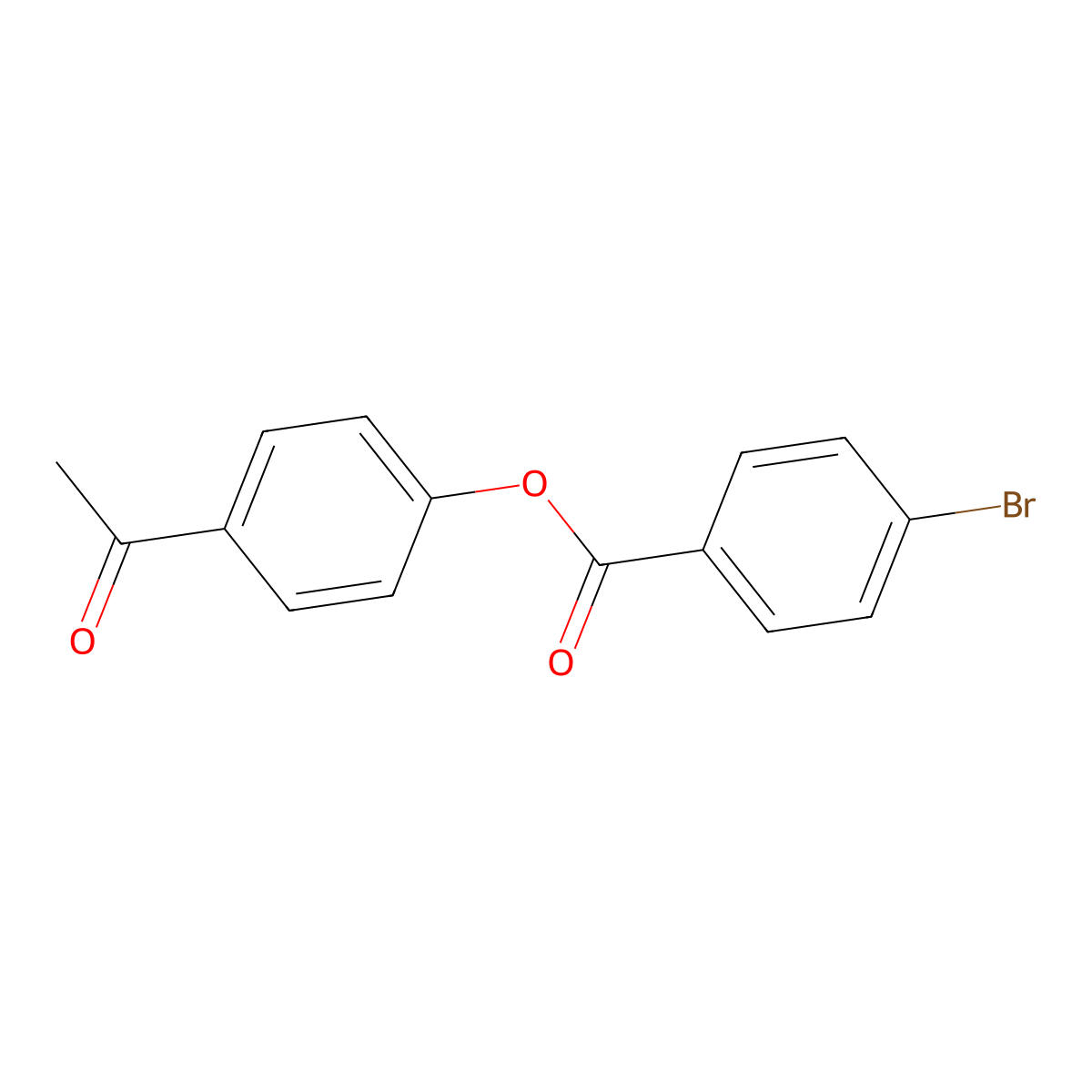 4-Acetylphenyl 4-bromobenzoate molecular structure, CAS 305857-90-3