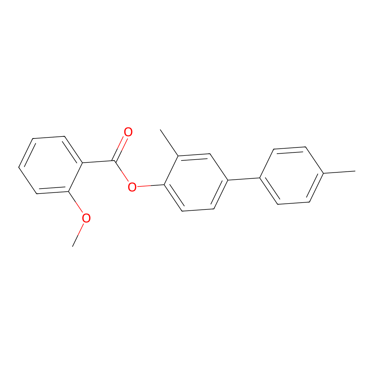 [2-Methyl-4-(4-methylphenyl)phenyl] 2-methoxybenzoate molecular structure, CAS 305858-16-6