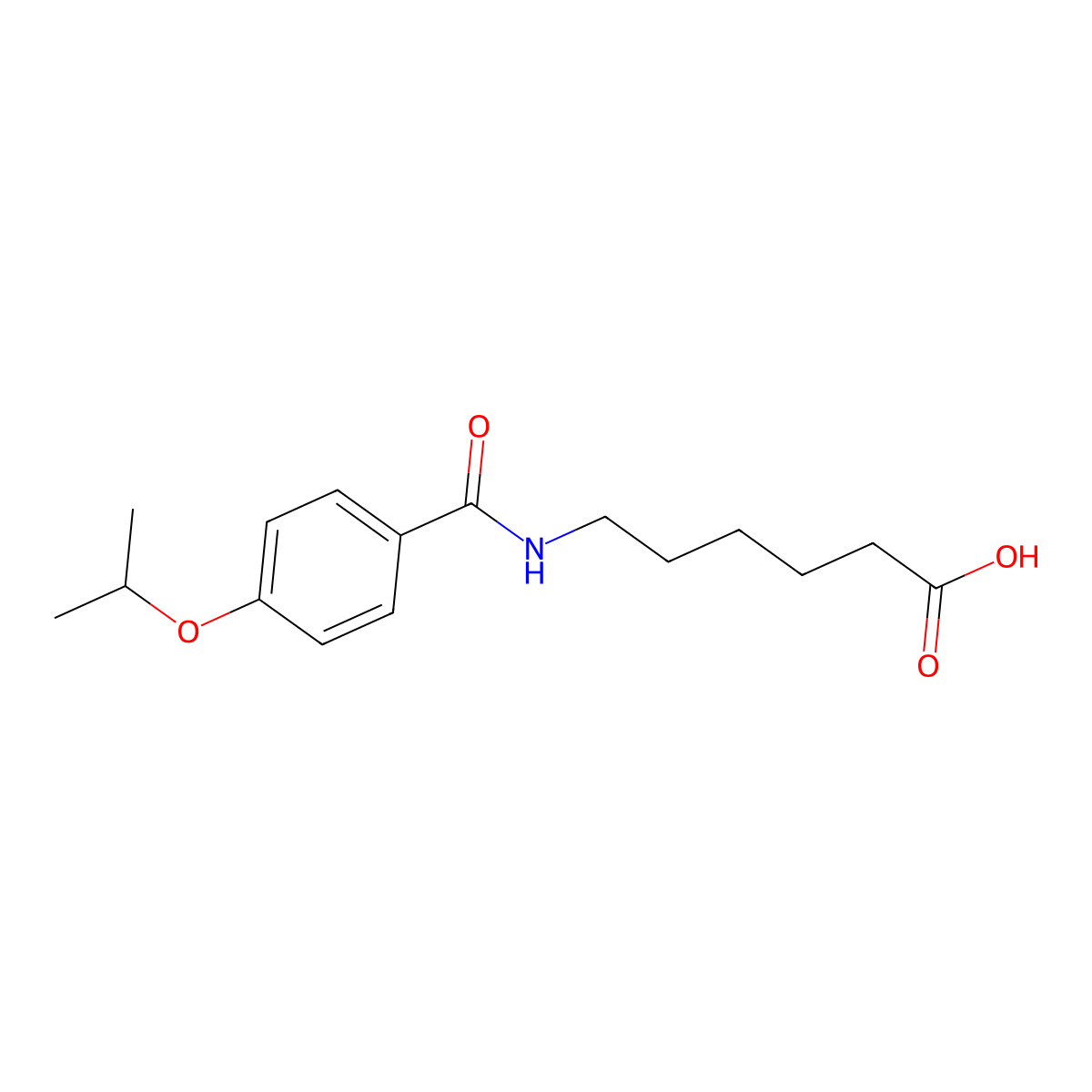 6-(4-Isopropoxybenzoylamino)hexanoic acid molecular structure, CAS 305858-63-3