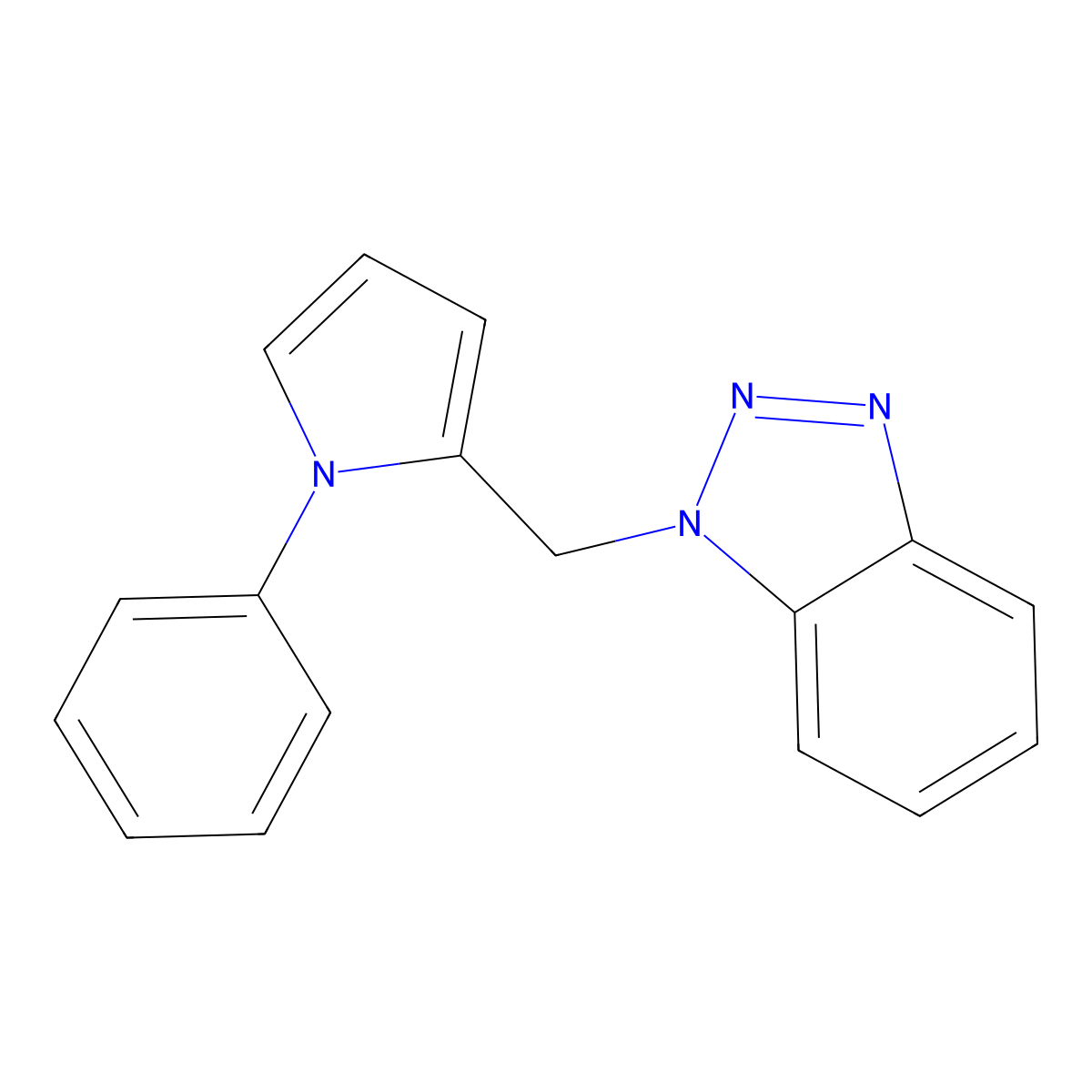 1-[(1-Phenyl-1H-pyrrol-2-yl)methyl]-1H-1,2,3-benzotriazole molecular structure, CAS 305860-15-5