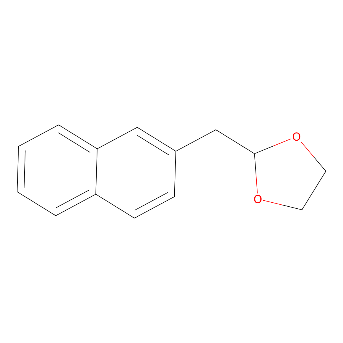 2-(1,3-Dioxolan-2-ylmethyl)naphthalene molecular structure, CAS 305861-54-5