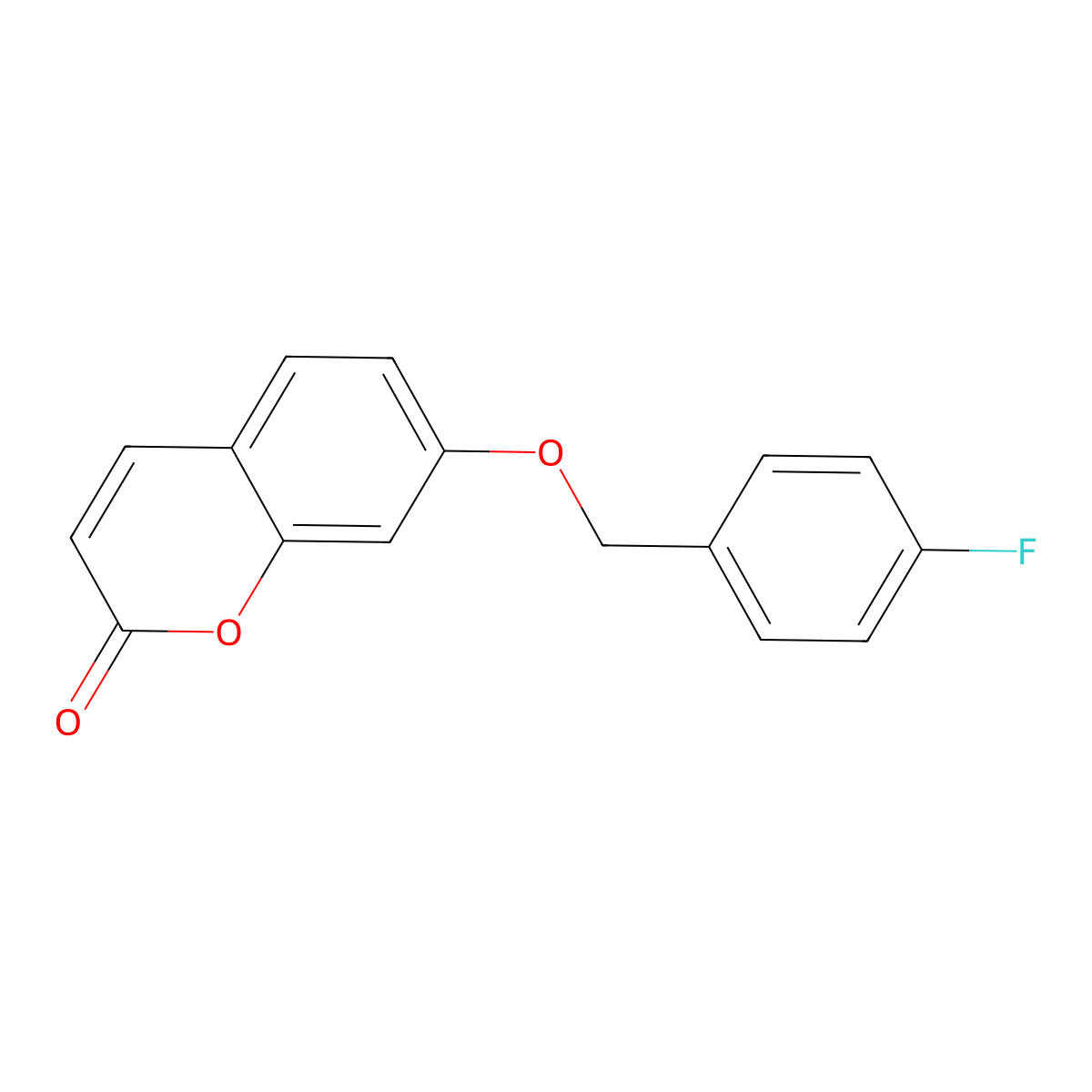 7-((4-fluorobenzyl)oxy)-2H-chromen-2-one molecular structure, CAS 305868-34-2