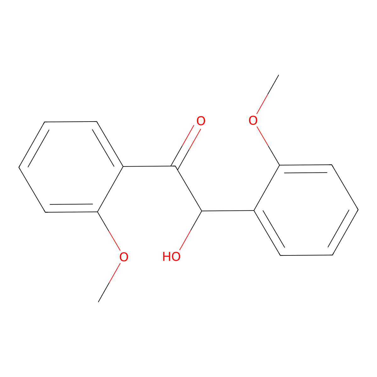 2-Hydroxy-1,2-bis(methoxyphenyl)ethanone molecular structure, CAS 30587-18-9