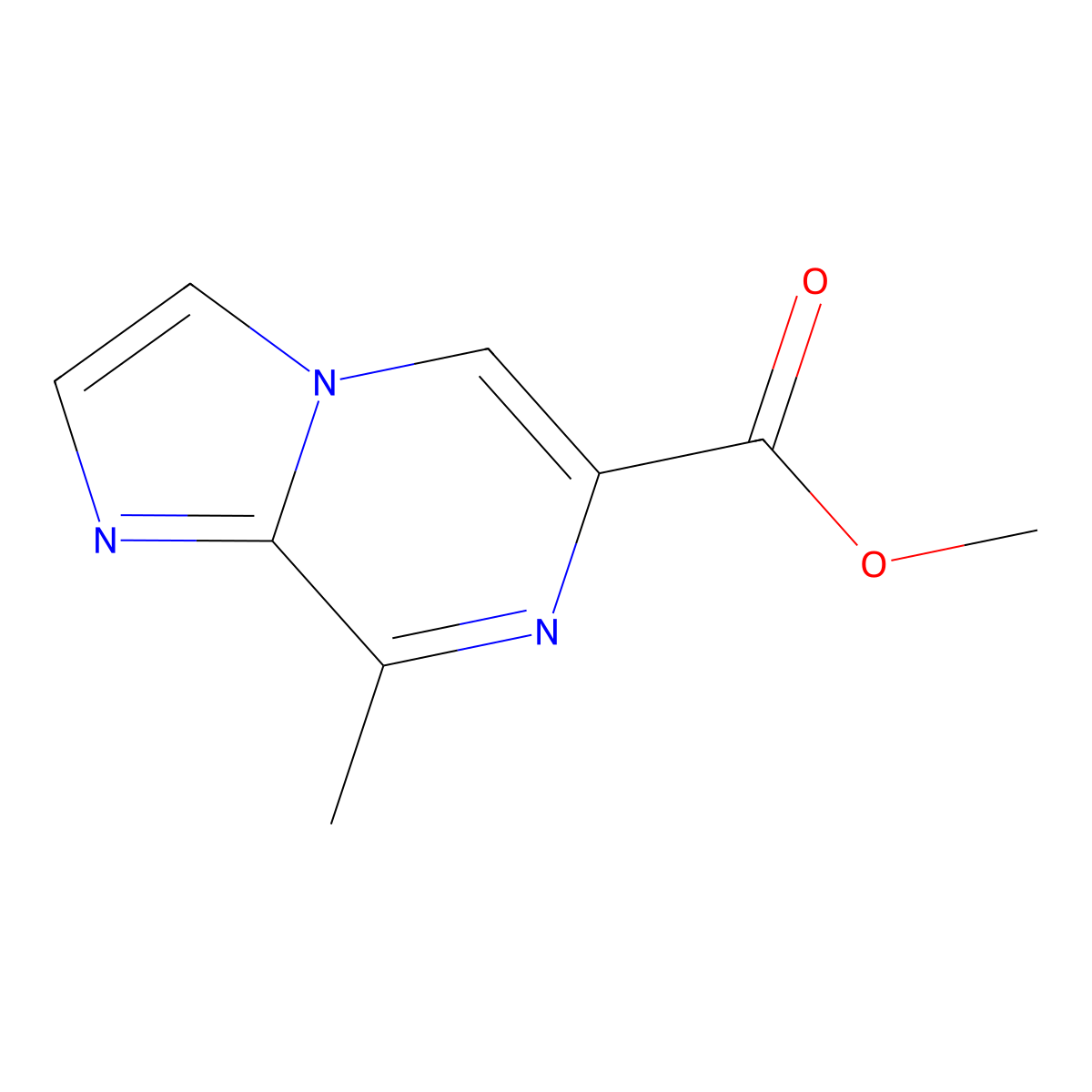 Methyl 8-Methylimidazo[1,2-a]pyrazine-6-carboxylate molecular structure, CAS 3058845-43-2
