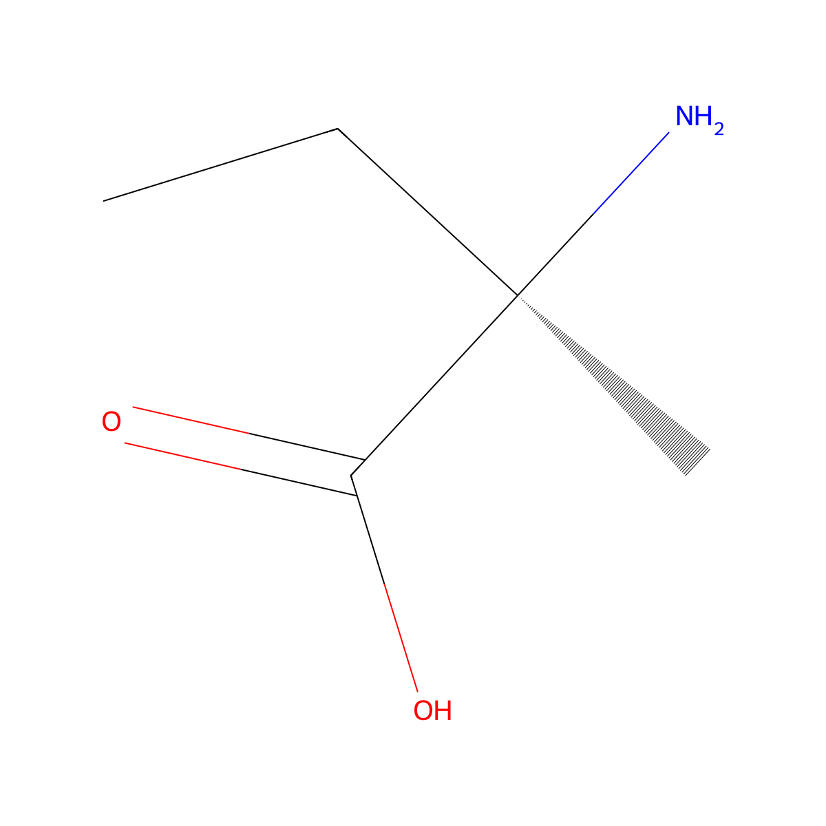 D-Isovaline molecular structure, CAS 3059-97-0