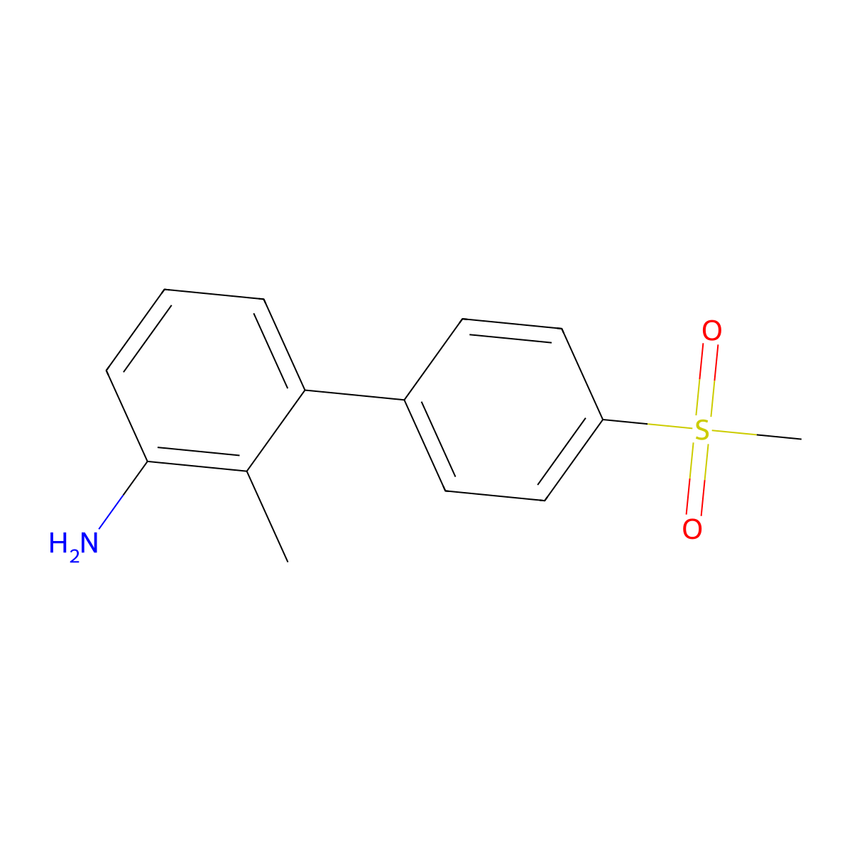 2-Methyl-4'-(methylsulfonyl)-[1,1'-biphenyl]-3-amine molecular structure, CAS 3059352-01-8