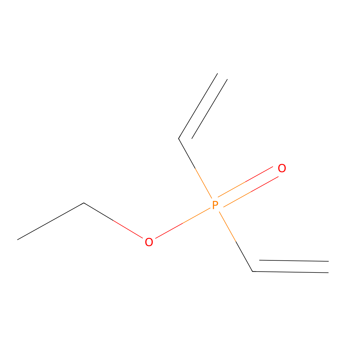 Phosphinic acid, diethenyl-, ethyl ester molecular structure, CAS 30594-15-1